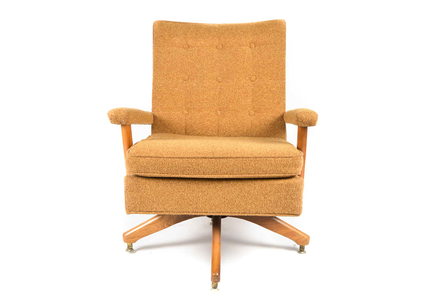 Mid Century Modern Upholstered Swivel Chair