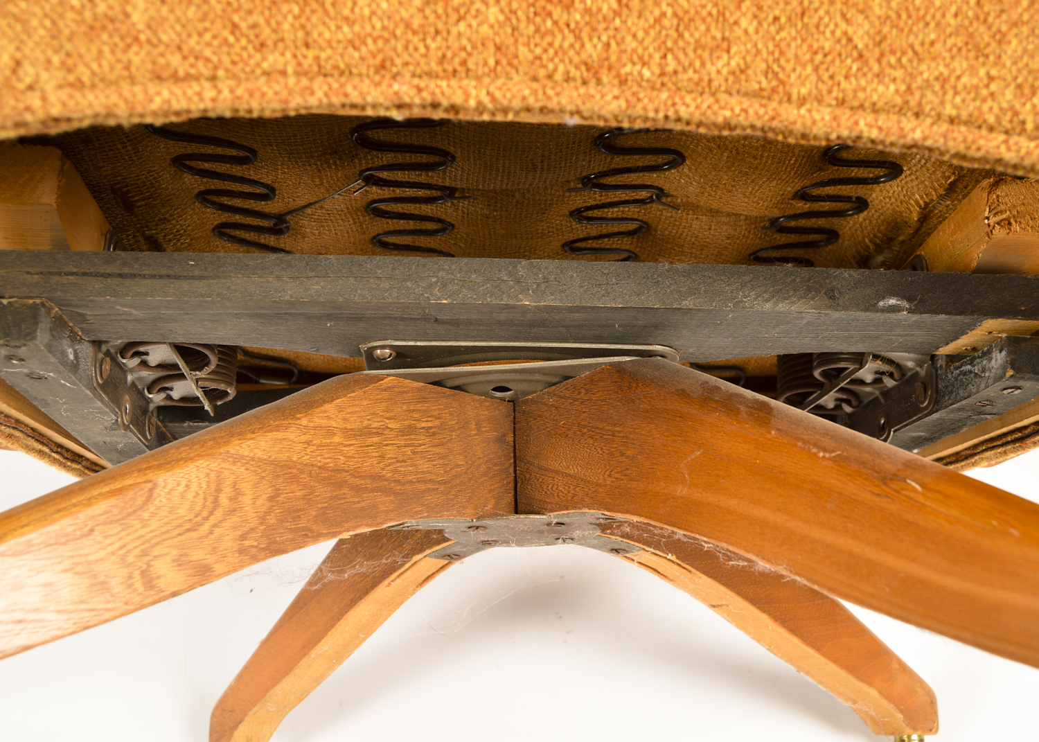 Mid Century Modern Upholstered Swivel Chair