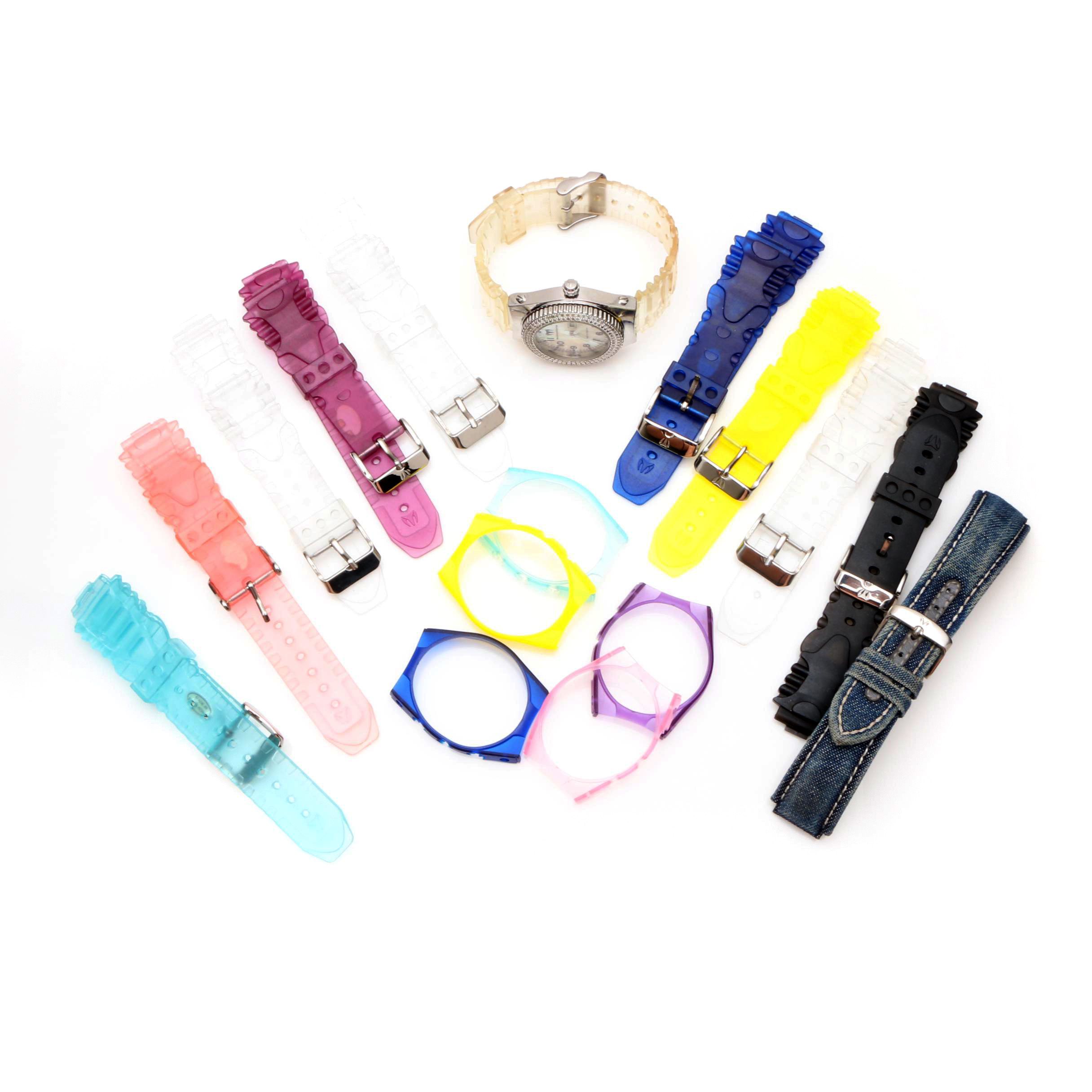 TechnoMarine Stainless Steel 1.12 CTW Diamond Watch with Extra Accessories