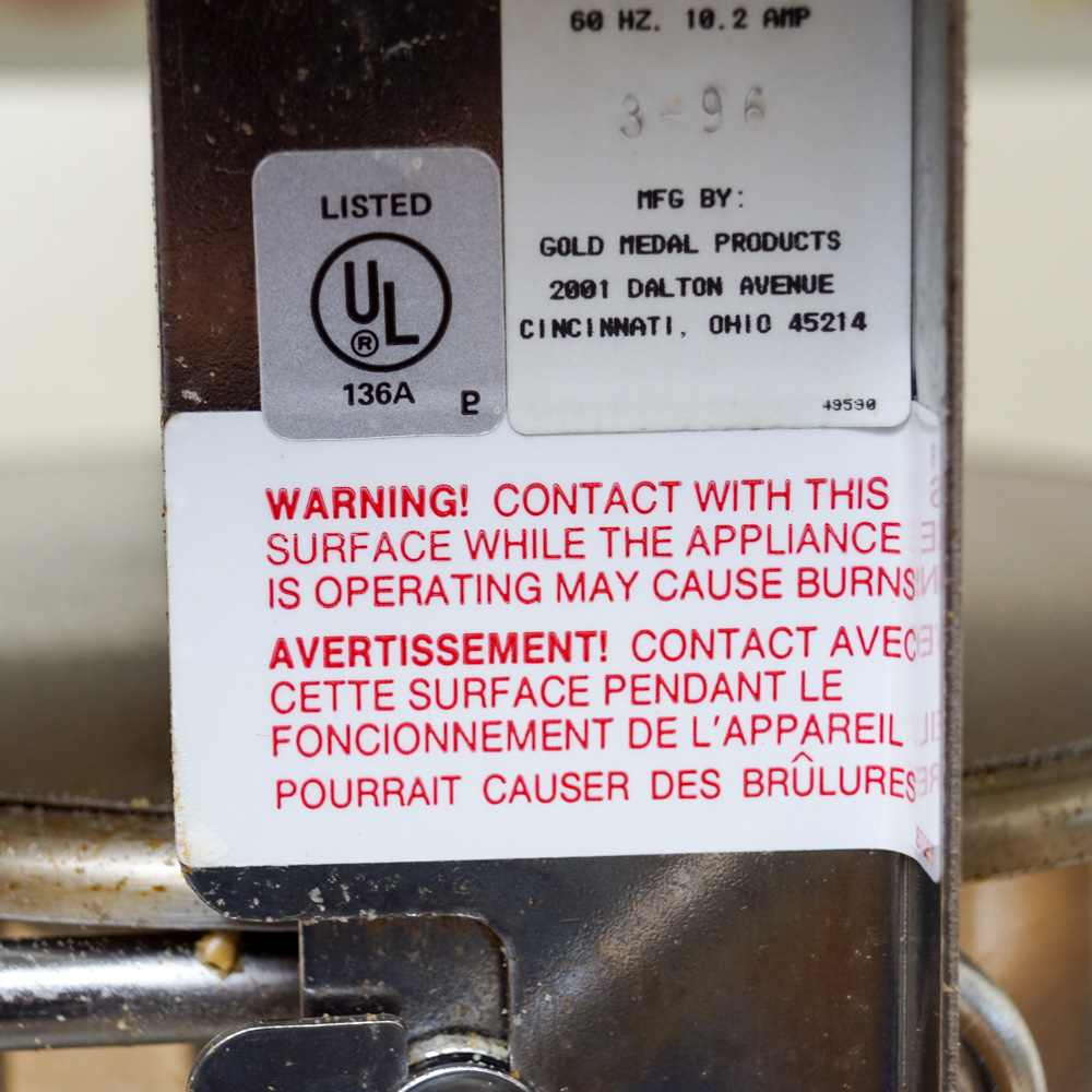 Gold Medal Products Ultra Sixty Special Popcorn Machine with Accessories