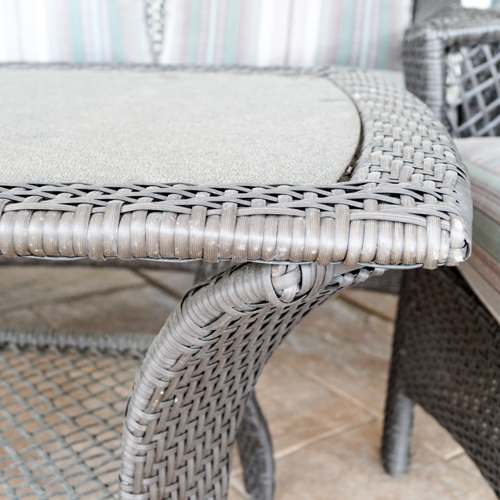 Four-Piece Wicker Patio Furniture Set