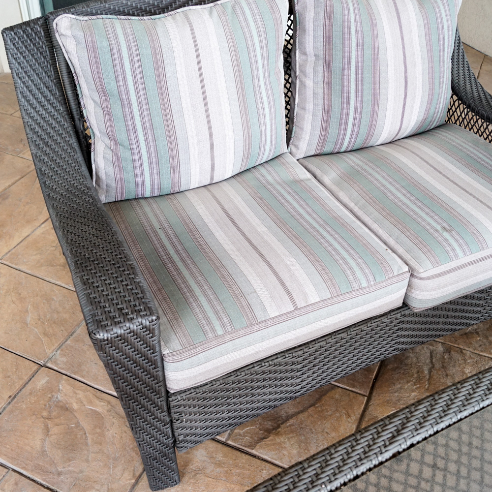 Four-Piece Wicker Patio Furniture Set