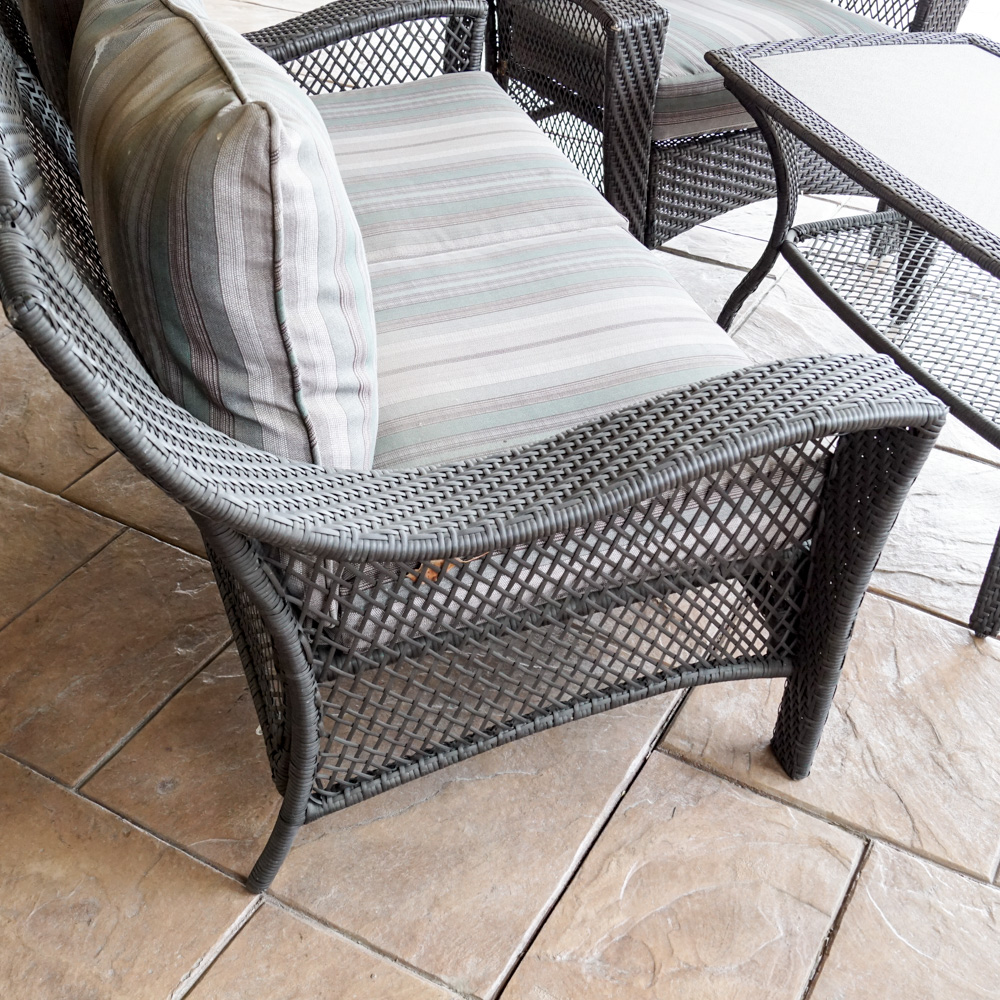 Four-Piece Wicker Patio Furniture Set