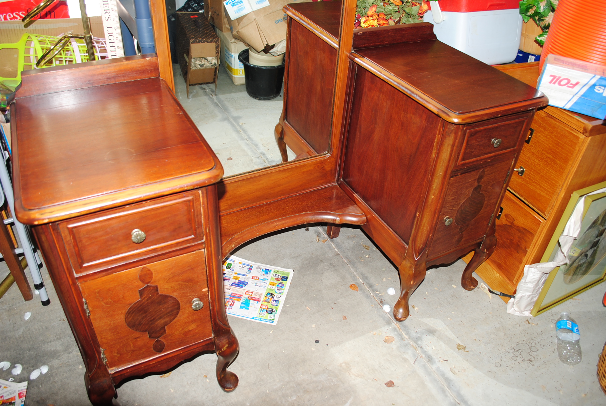 Vintage Queen Anne Style Vanity