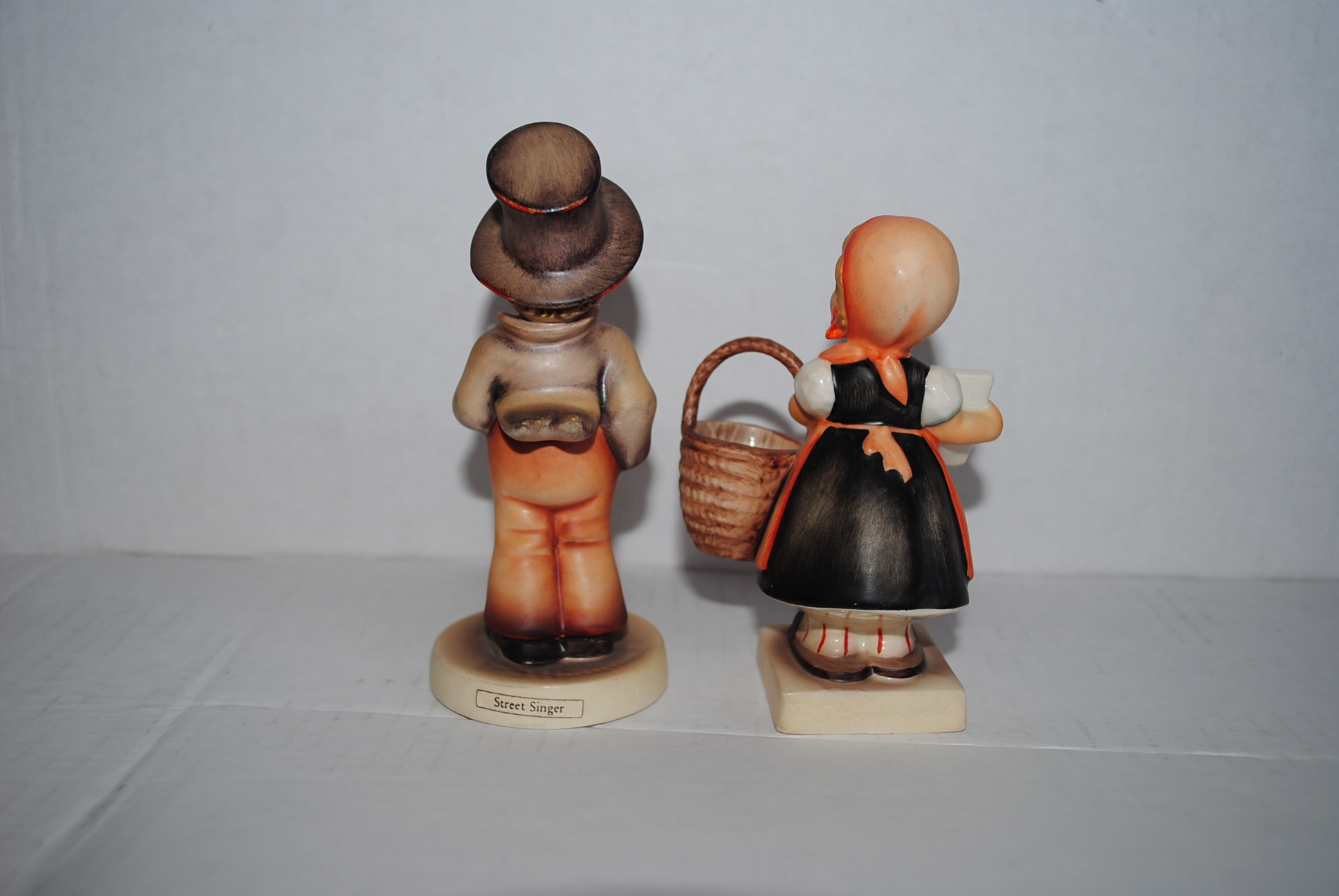 Hummel "Street Singer" and "Meditation" Porcelain Figurines