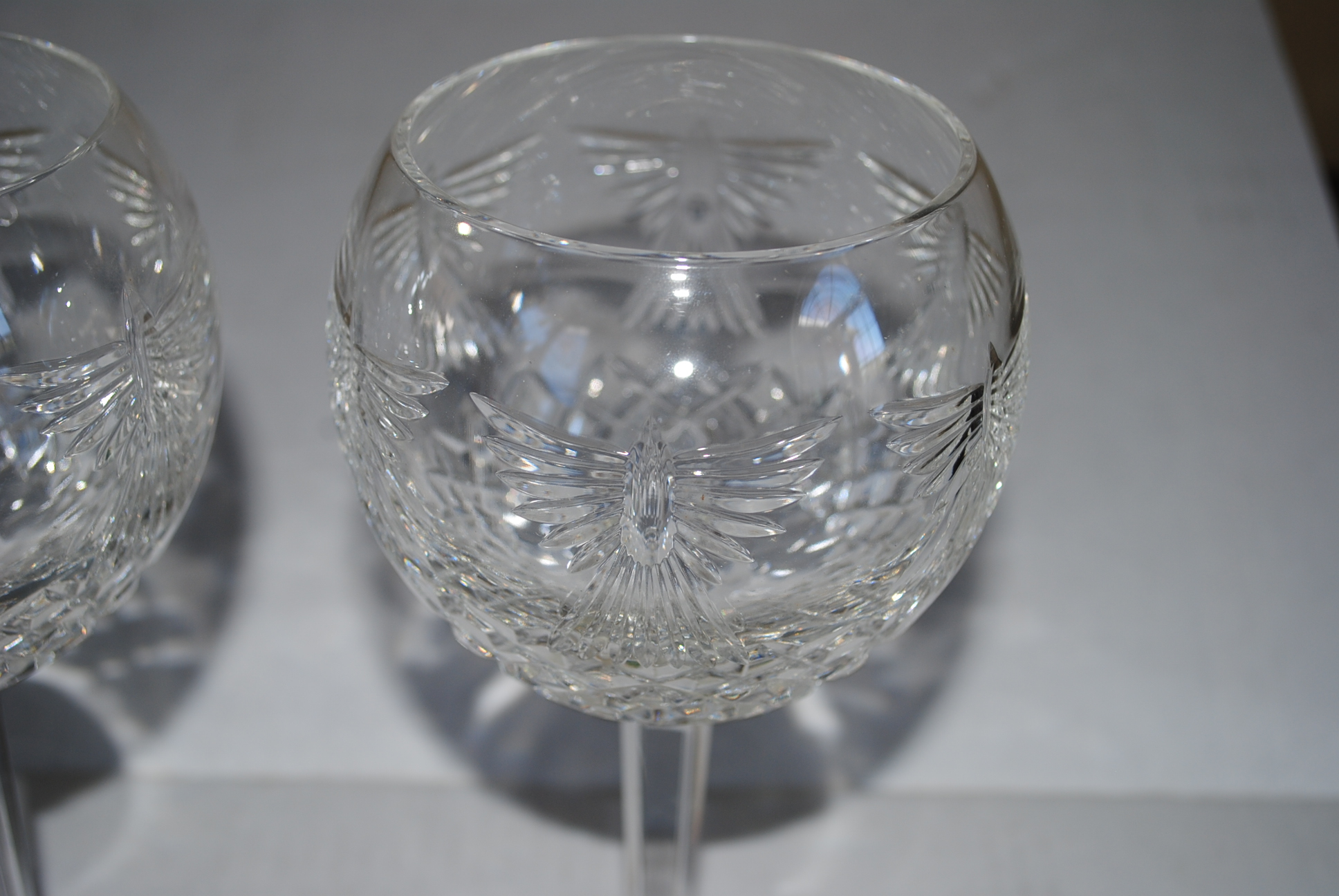 Waterford Crystal "Millennium Series: Peace" Hock Toasting Goblets