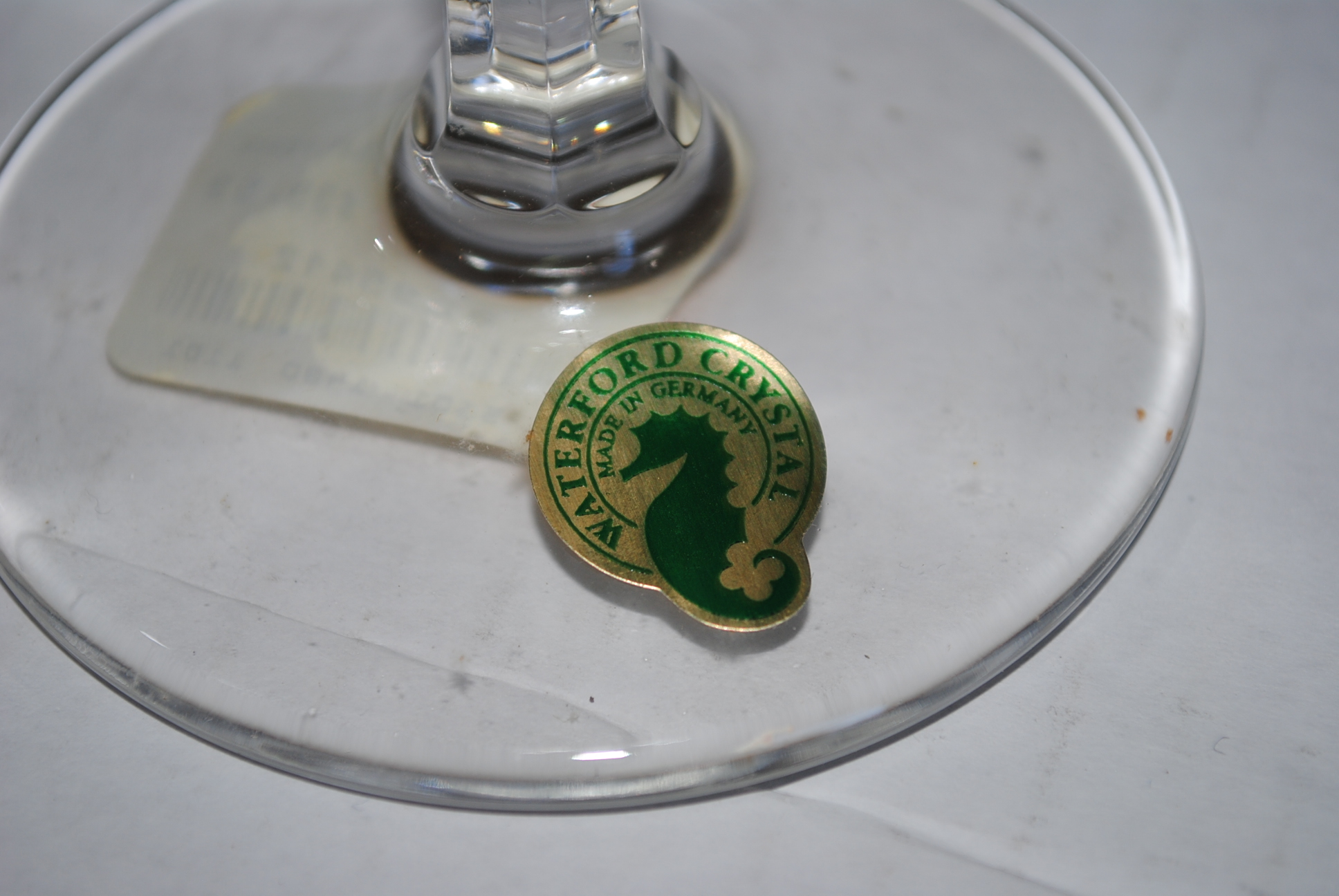 Waterford Crystal "Millennium Series: Peace" Hock Toasting Goblets