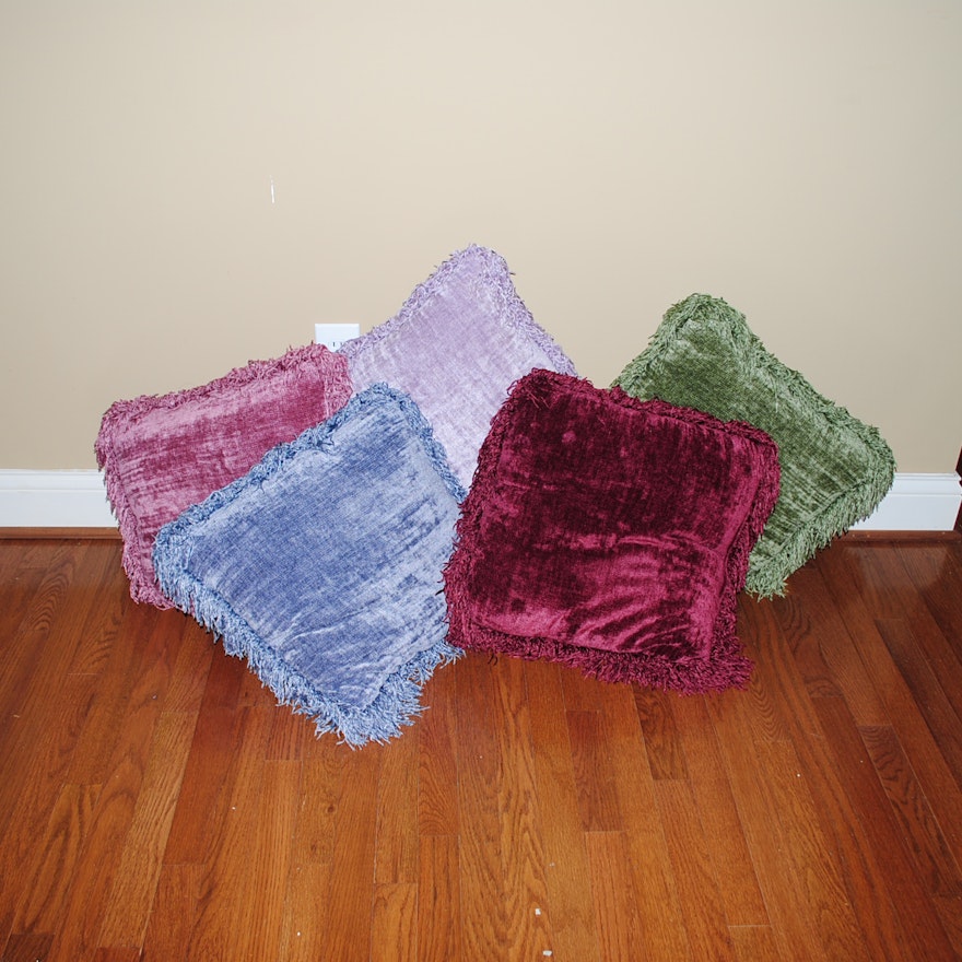 Jewel Tone Chenille Accent Pillows