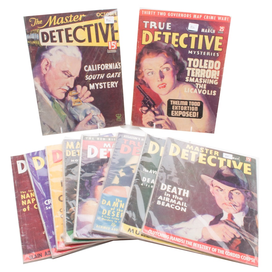 Collection of Vintage "Master Detective" PULP Magazines