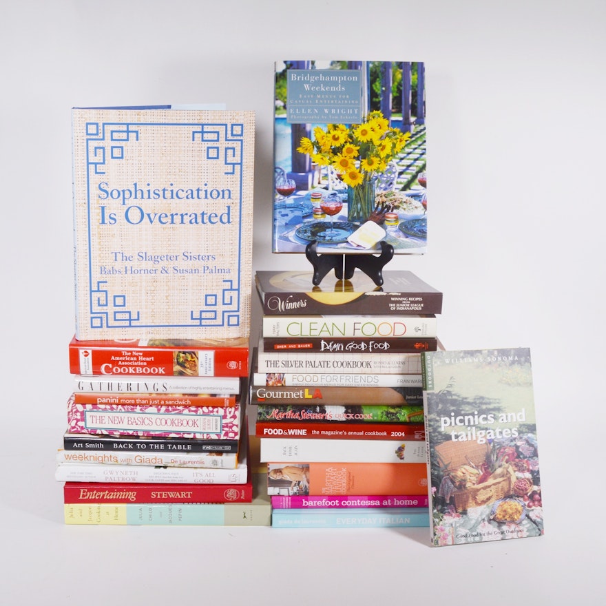 Collection of Hardcover Cookbooks