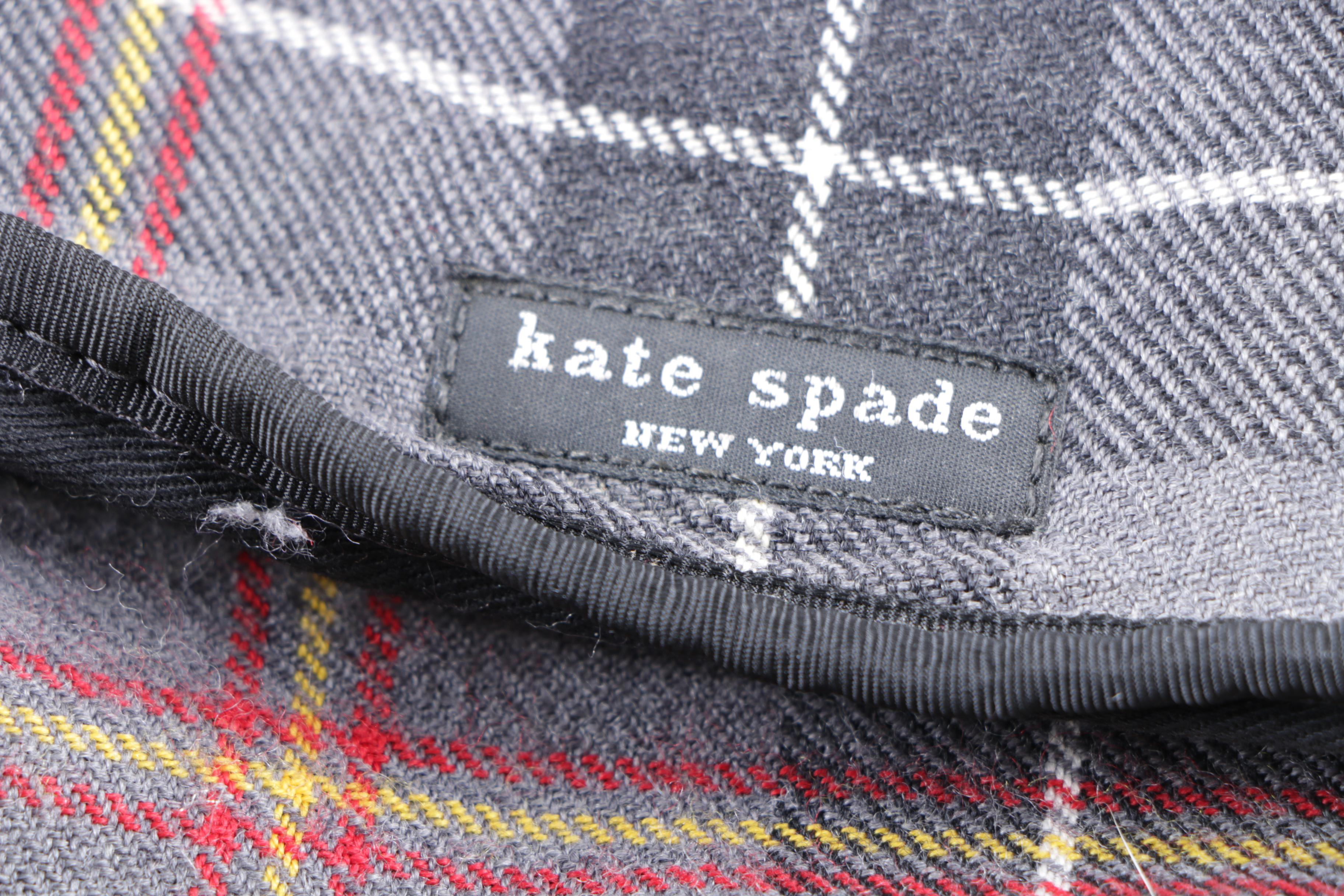 Kate Spade New York Plaid Messenger Bag and Coin Purse