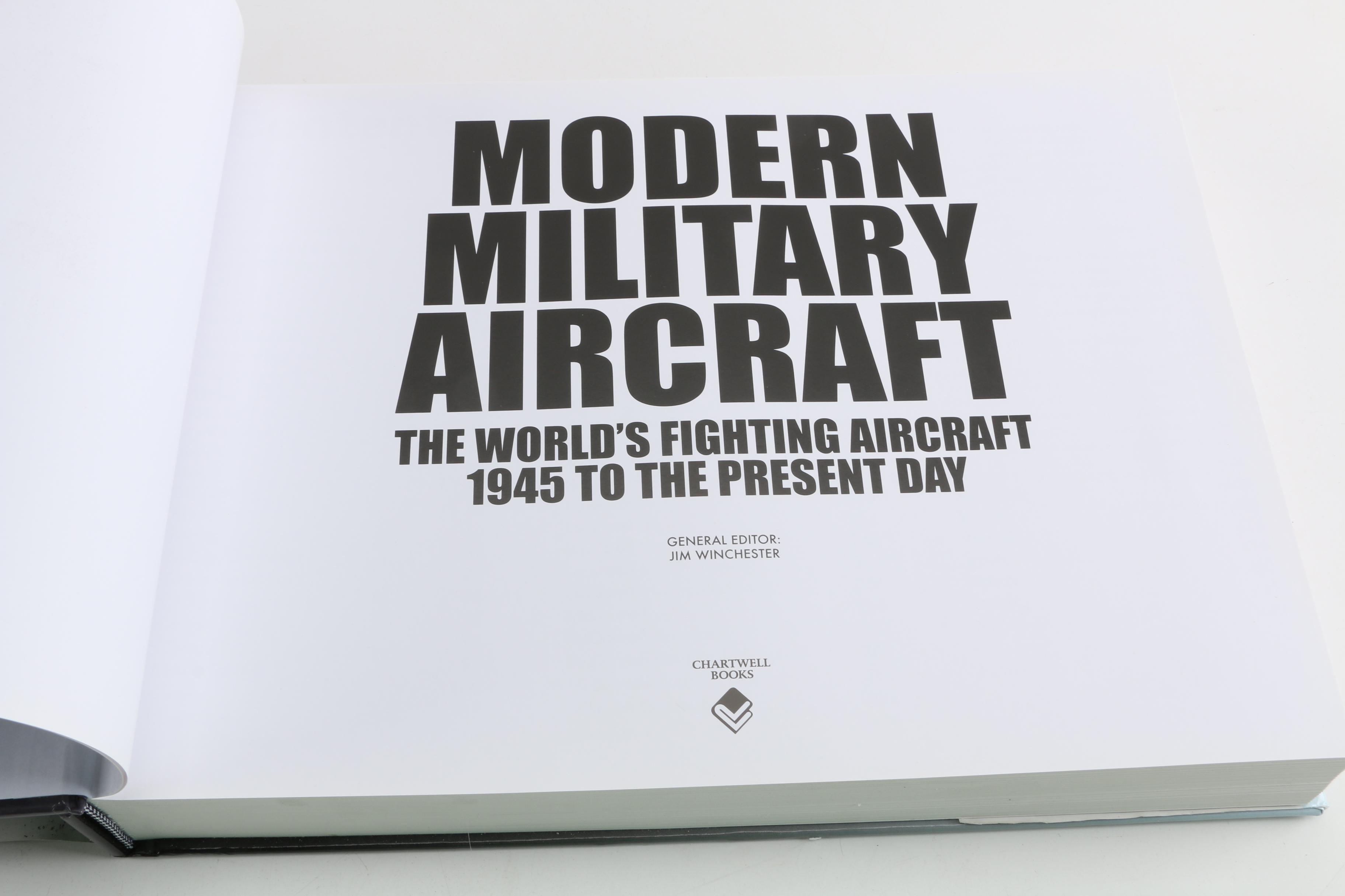 "Modern Military Aircraft" Book with Assorted Airline Memorabilia