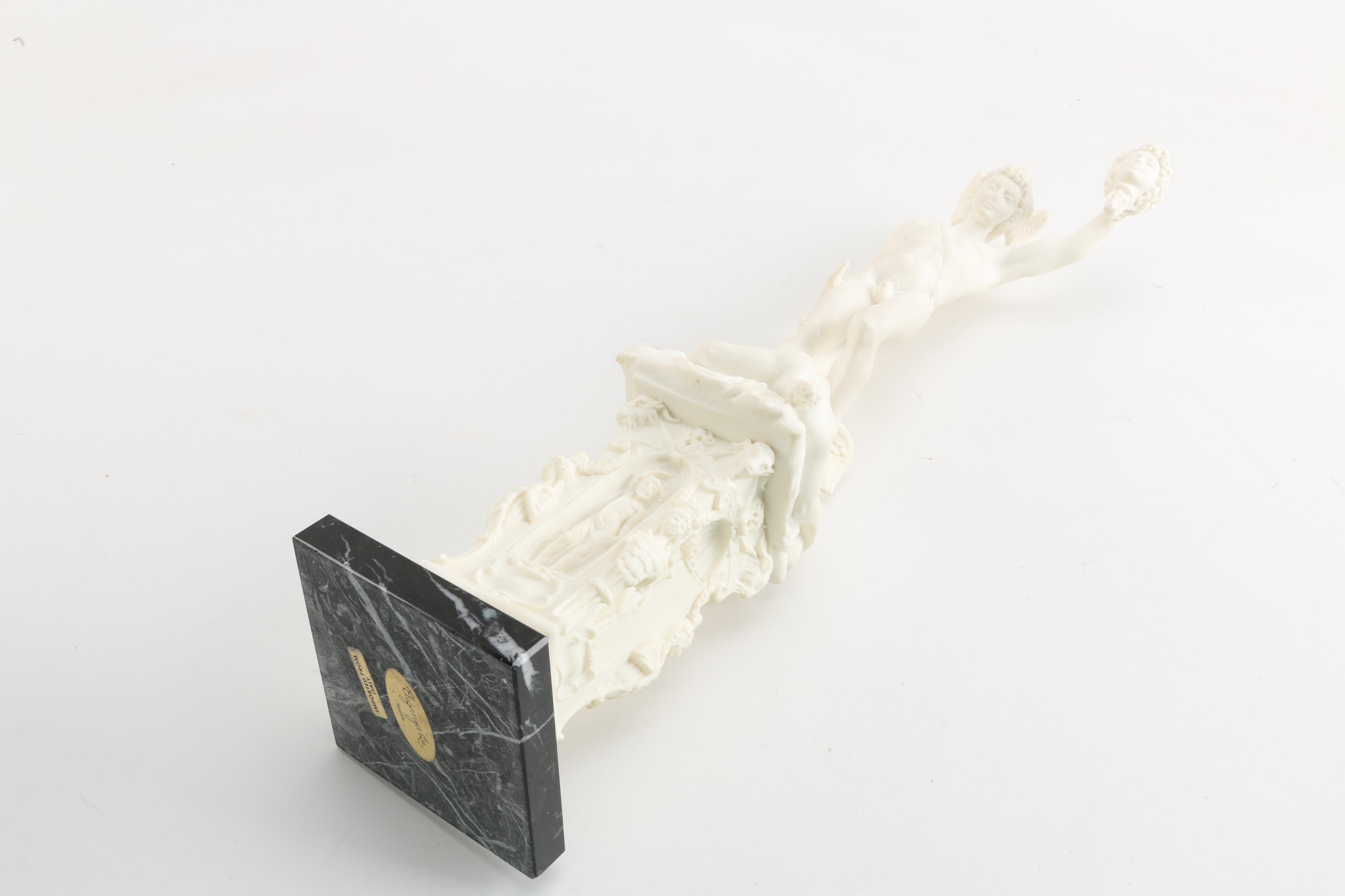 Santini David and Goliath Italian Porcelain Sculpture