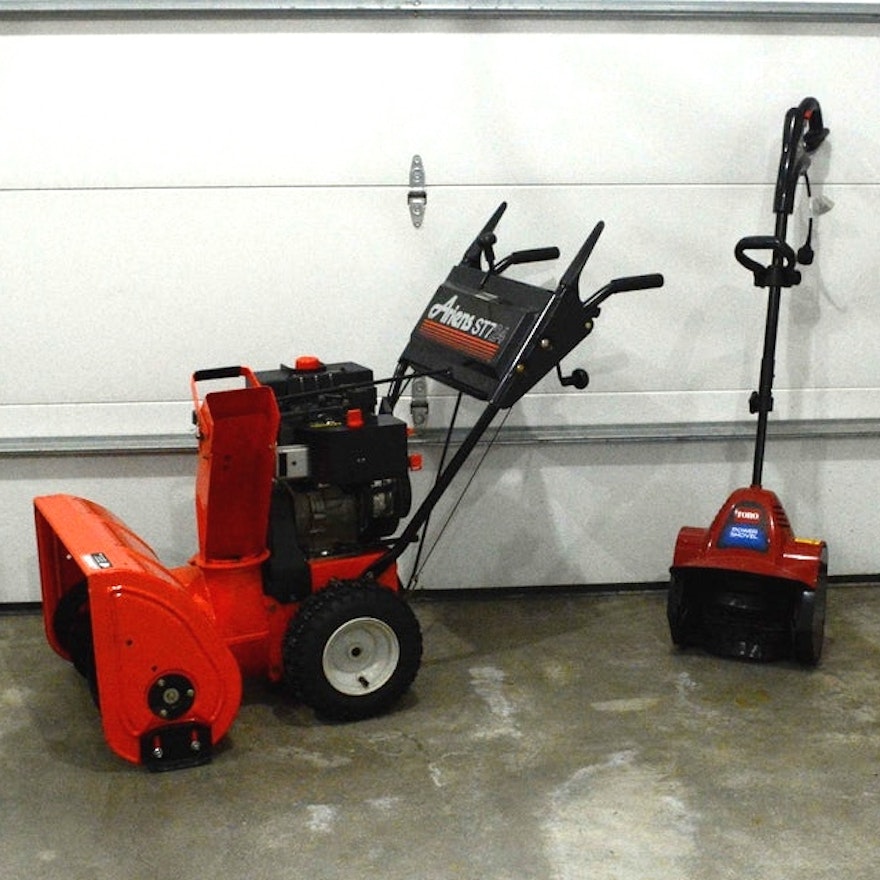 Ariens ST724 Gas Snow Blower with Toro Corded Power Shovel