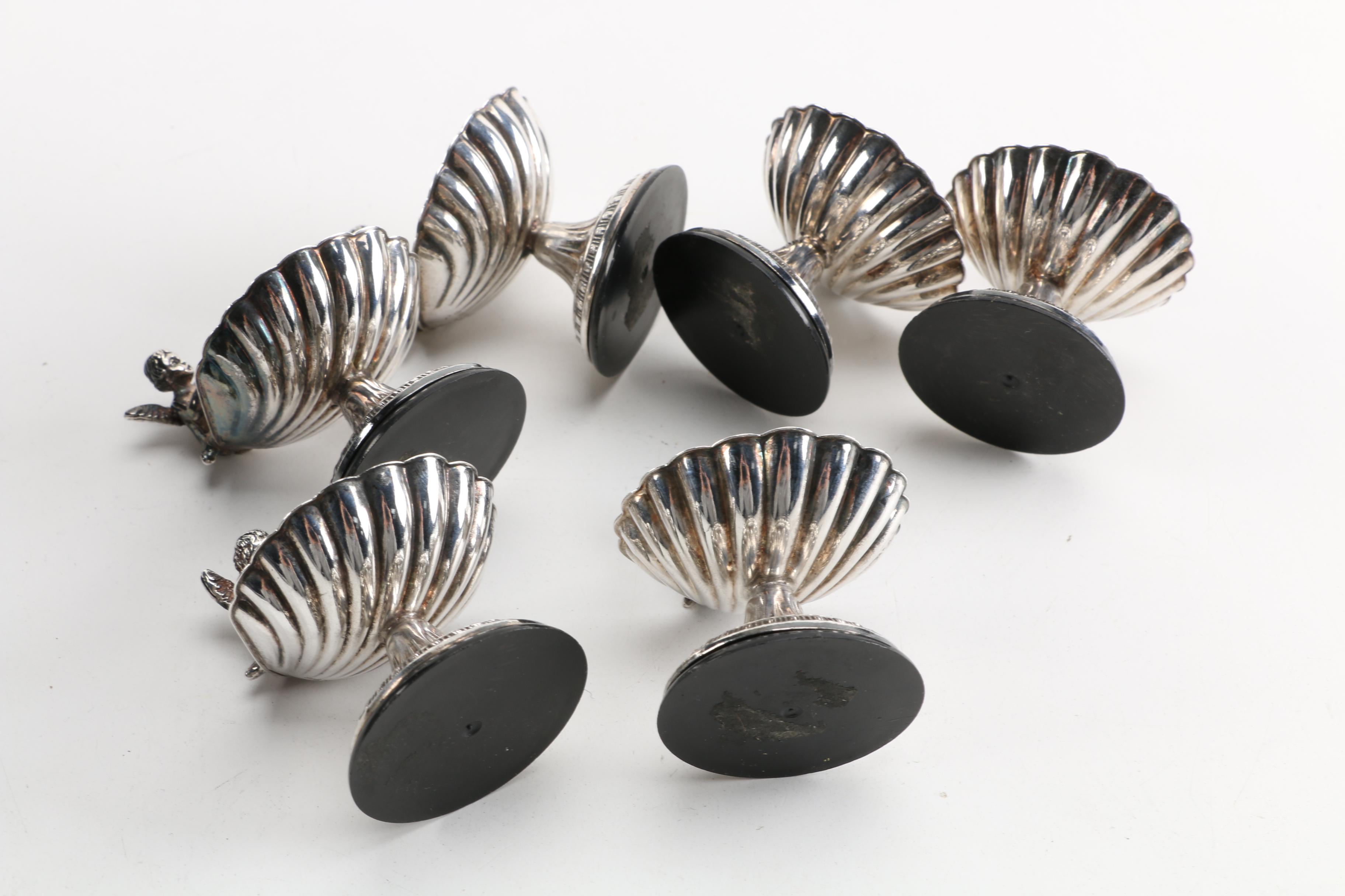 Pedro Durán Sterling Silver Cherub Salt Cellar Set