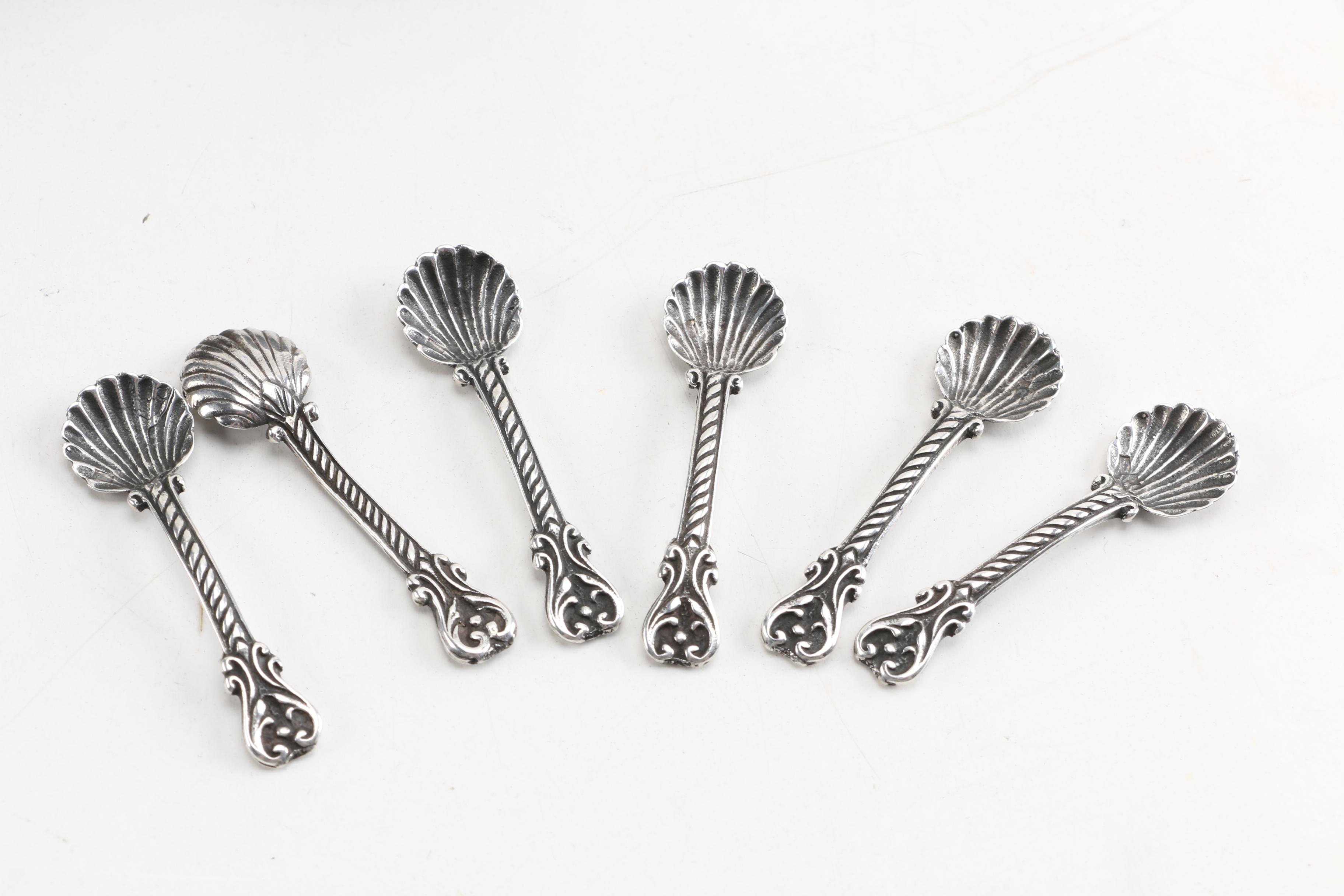 Pedro Durán Sterling Silver Cherub Salt Cellar Set