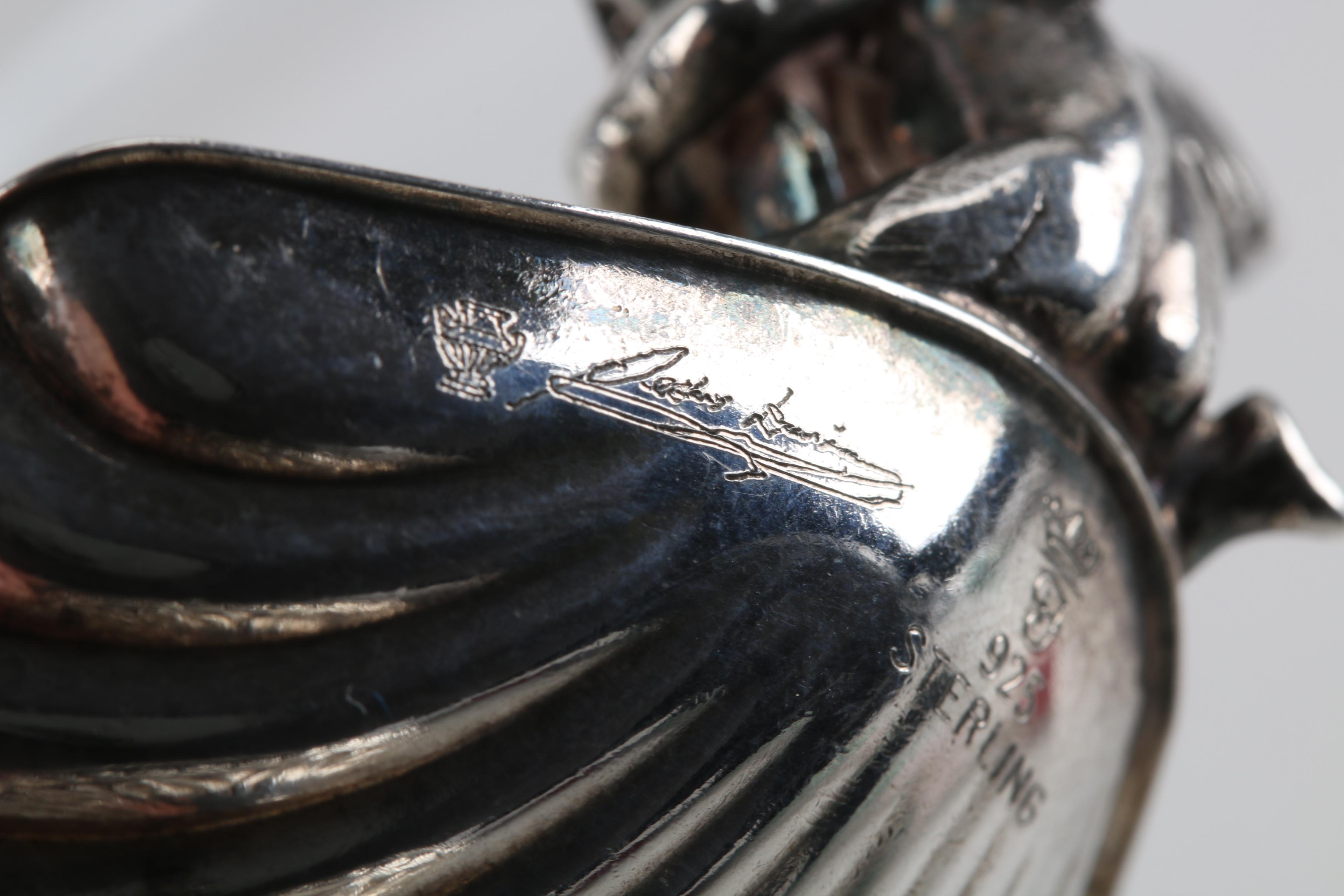 Pedro Durán Sterling Silver Cherub Salt Cellar Set