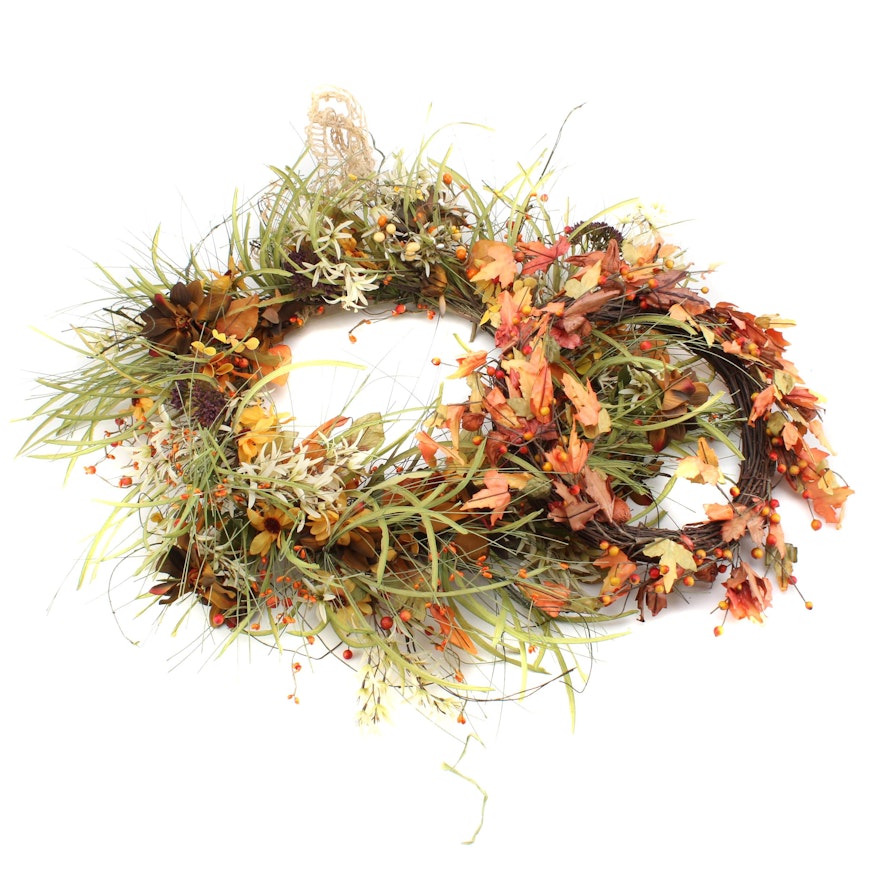 Fall Leaf Motif Seasonal Wreaths