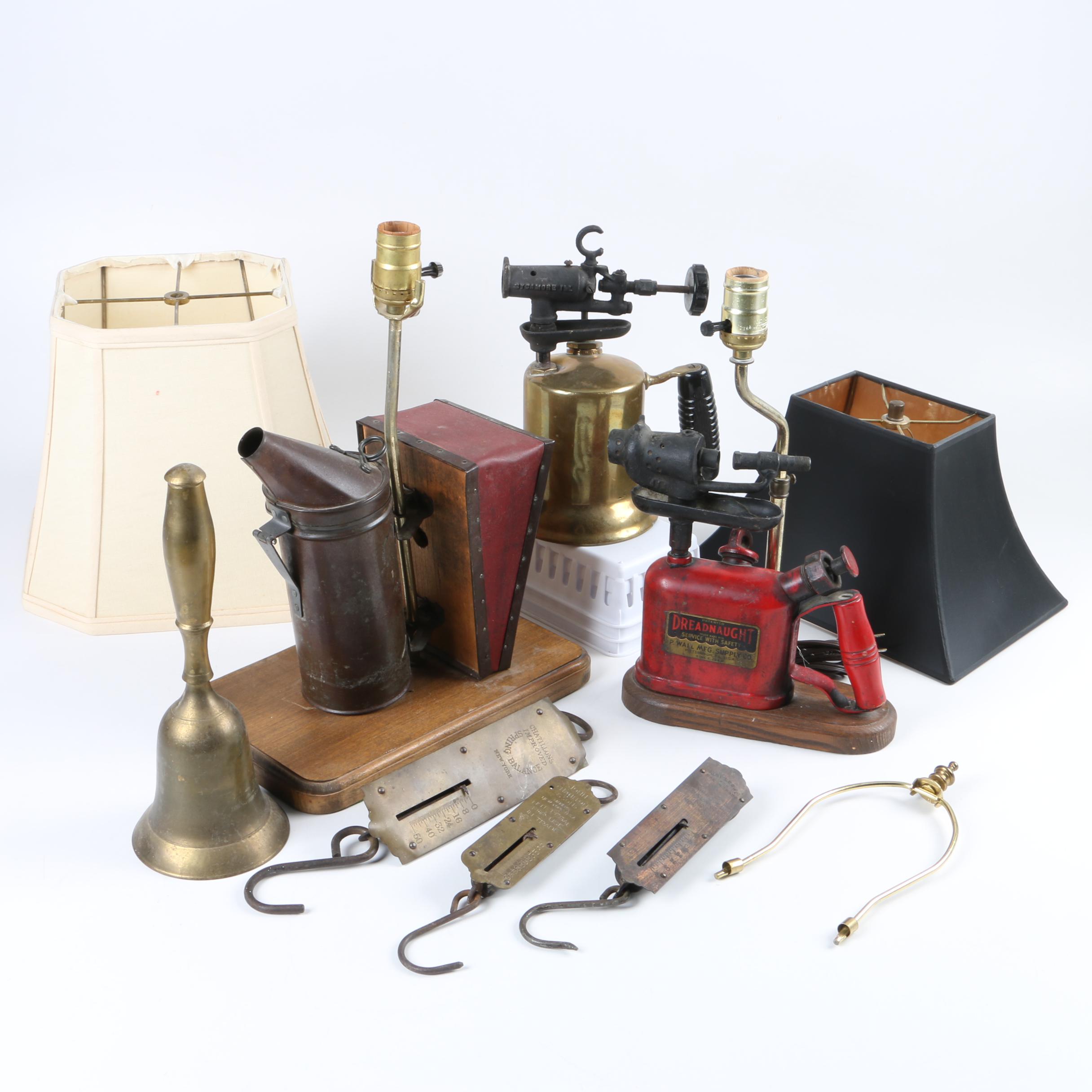 Vintage Beekeeping Smoker Tool and Blow Torch Lamps and Tools