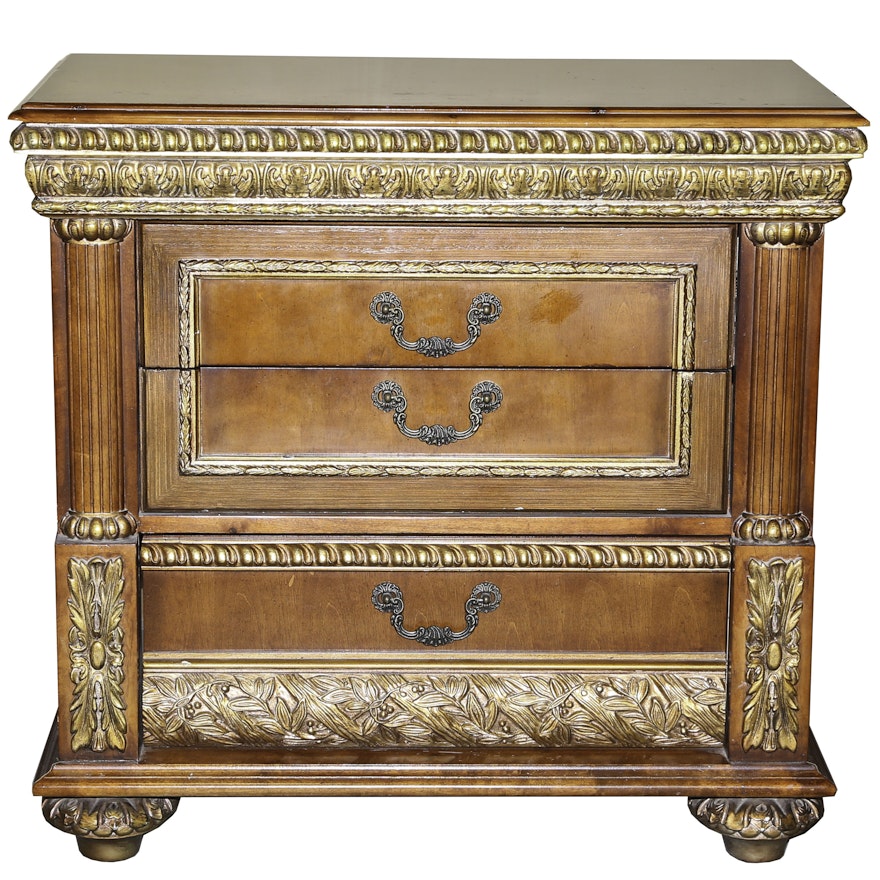 Italianate Bedside Chest of Drawers