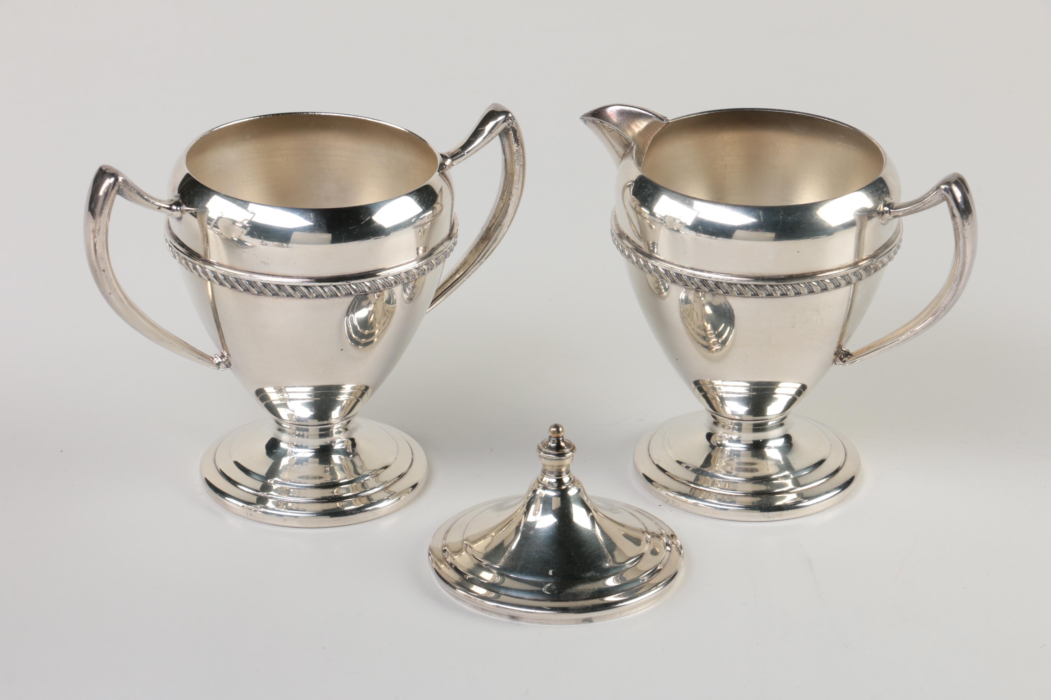 Gorham Silver Plate Butter Dish and Other Silver Plate Serveware