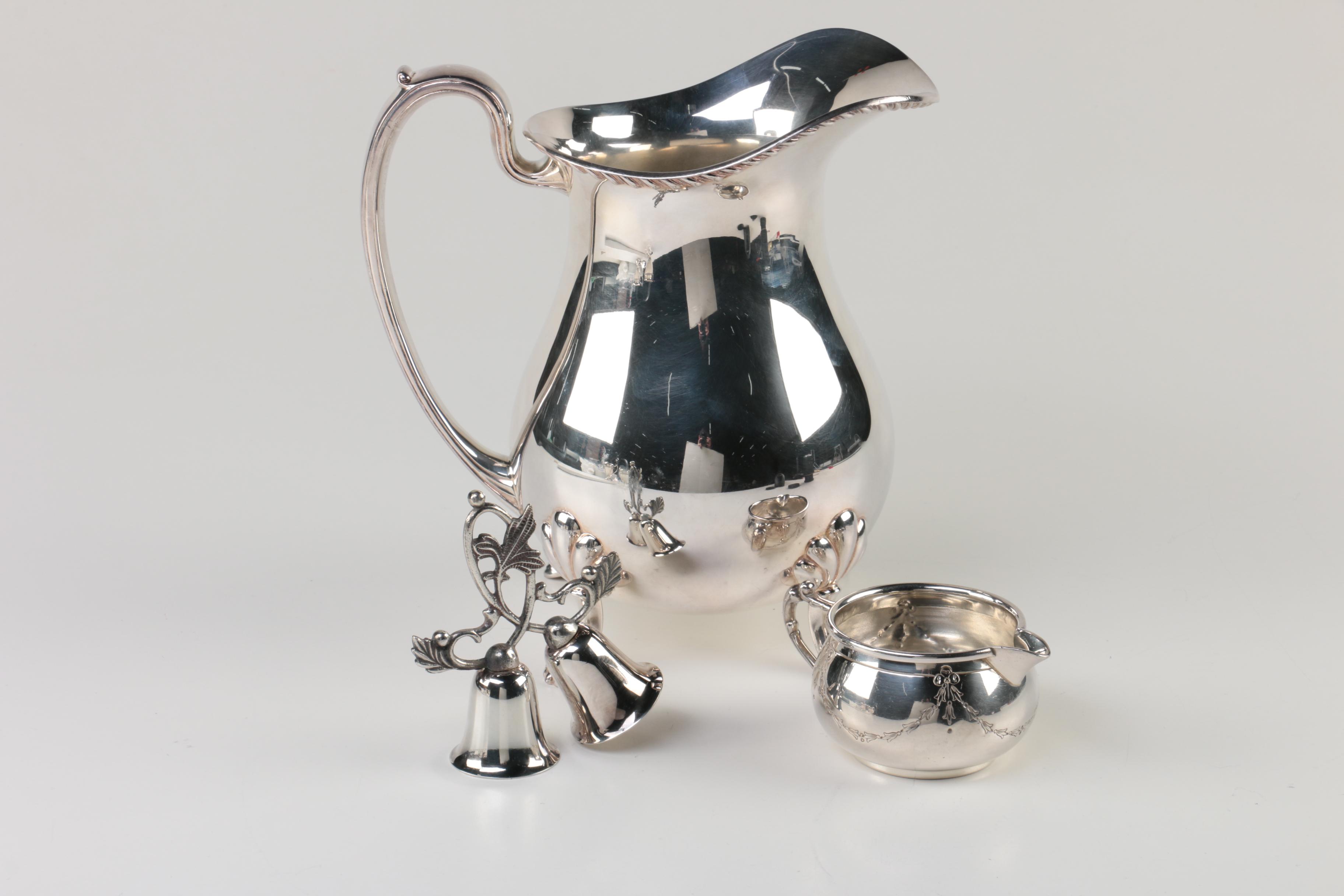 Gorham Silver Plate Butter Dish and Other Silver Plate Serveware