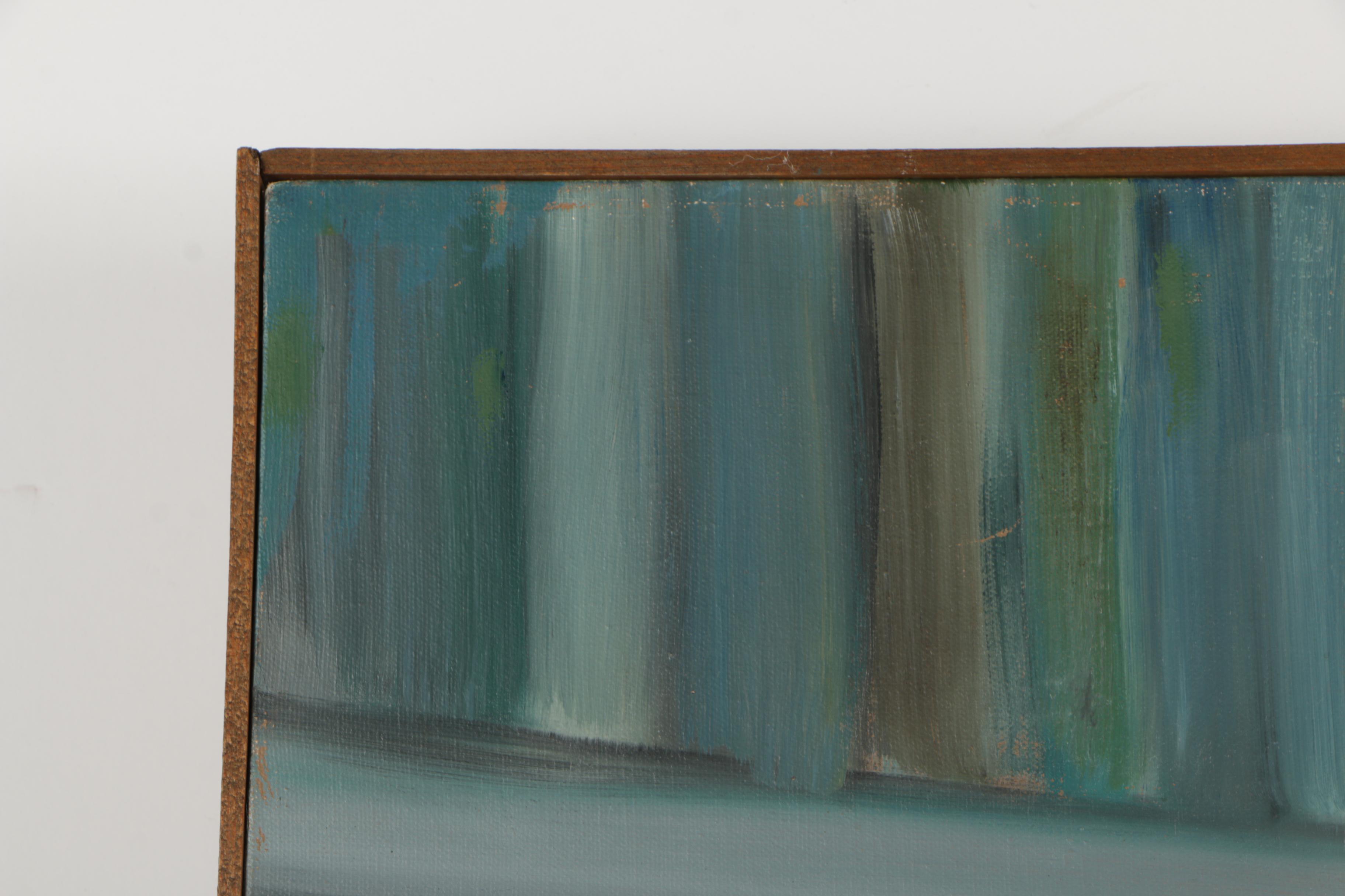 R. Kleinsteuber Oil Painting of Reading Boy