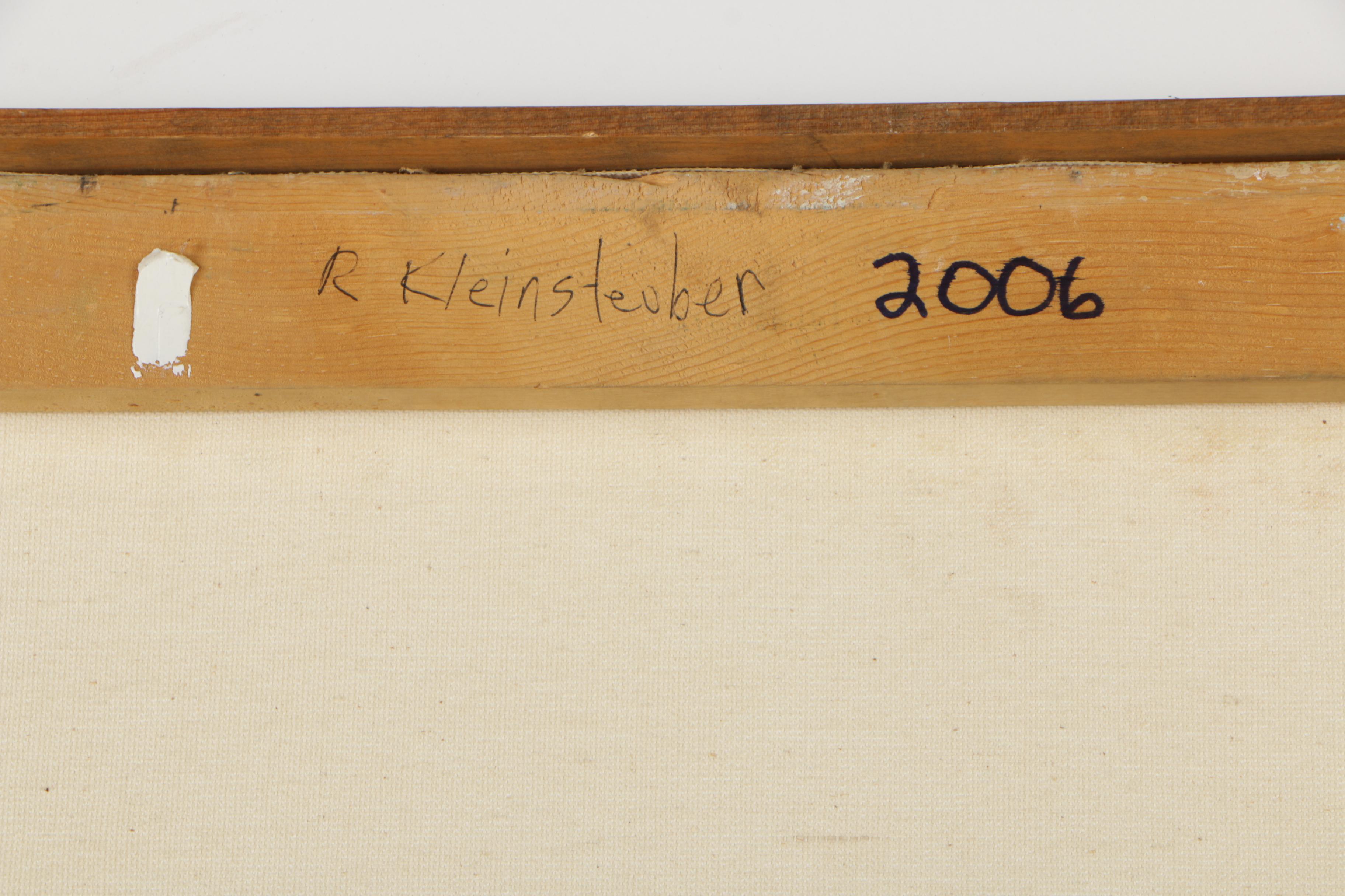 R. Kleinsteuber Oil Painting of Reading Boy