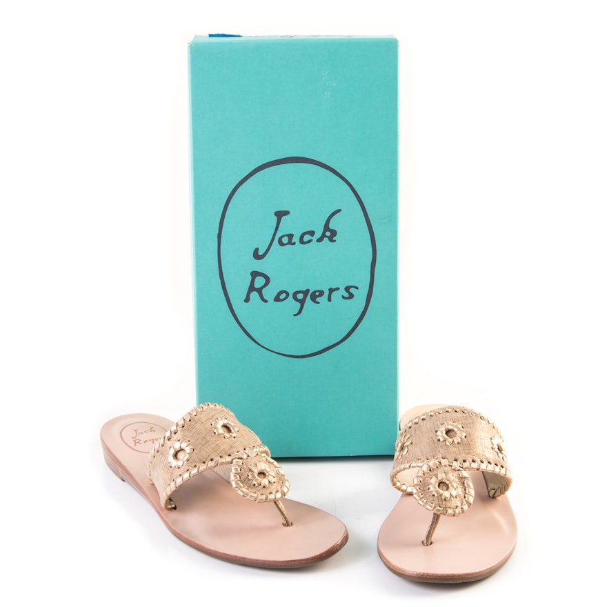 Jack Rogers Capri Etched Thong Sandals