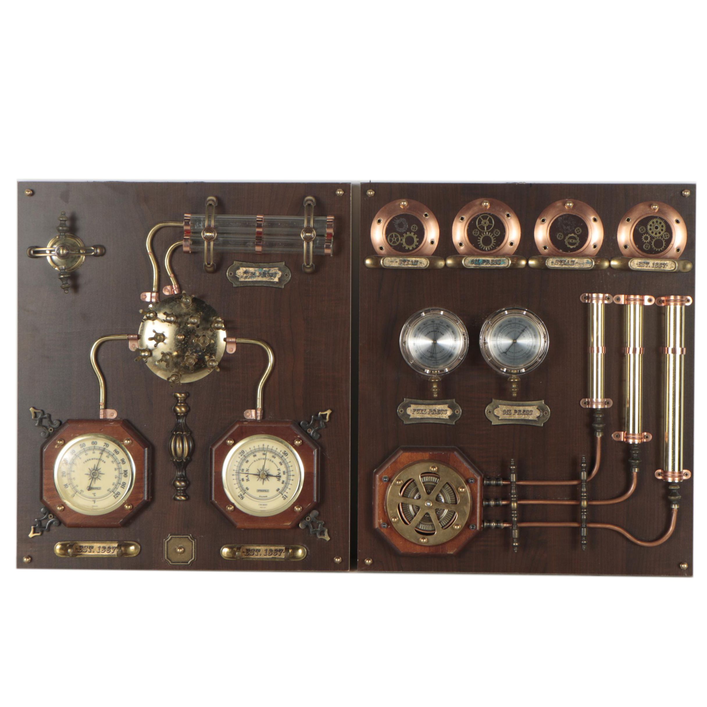 Steampunk Style Decorative Control Panels