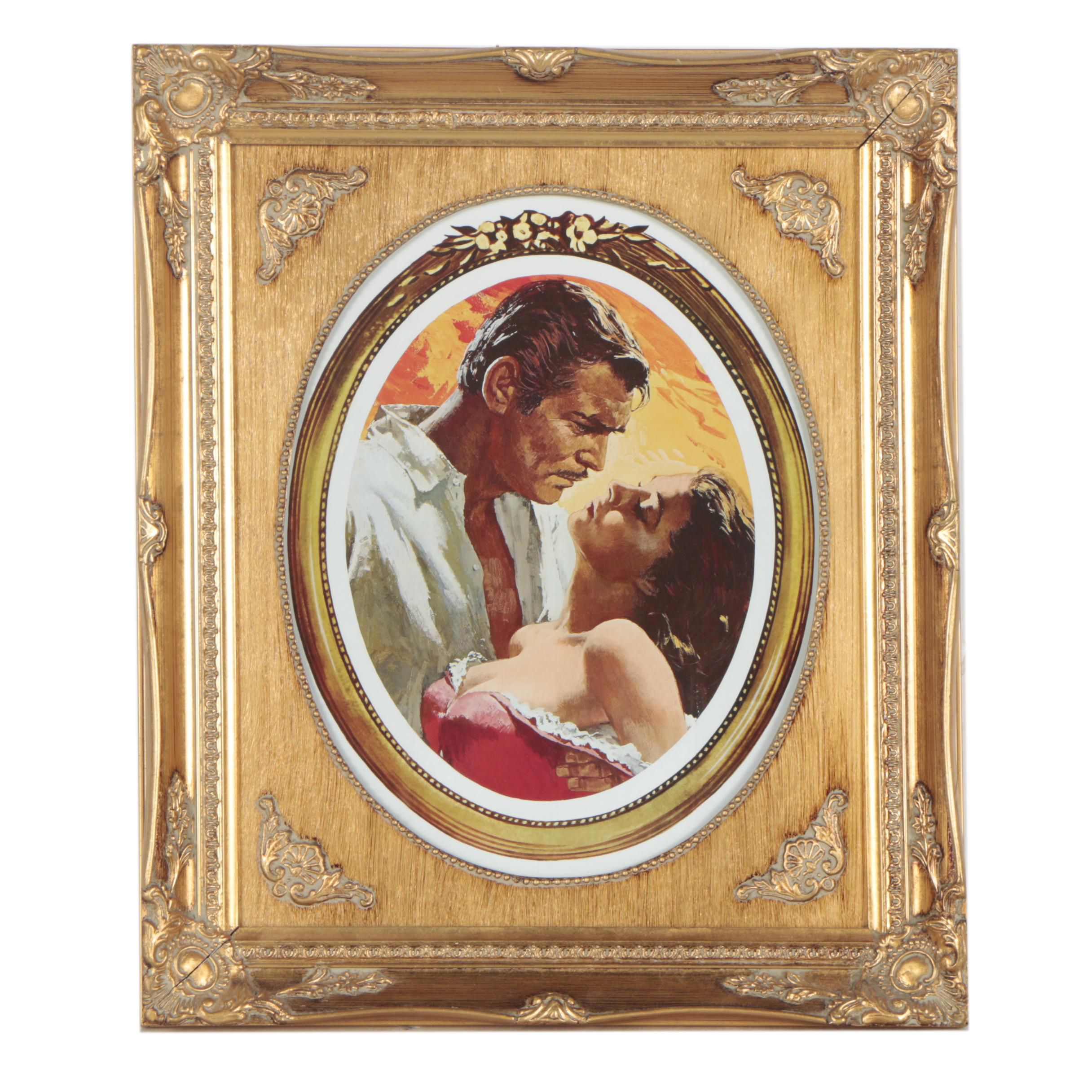 Giclée Print of Scarlett O'Hara and Rhett Butler from "Gone with the Wind"
