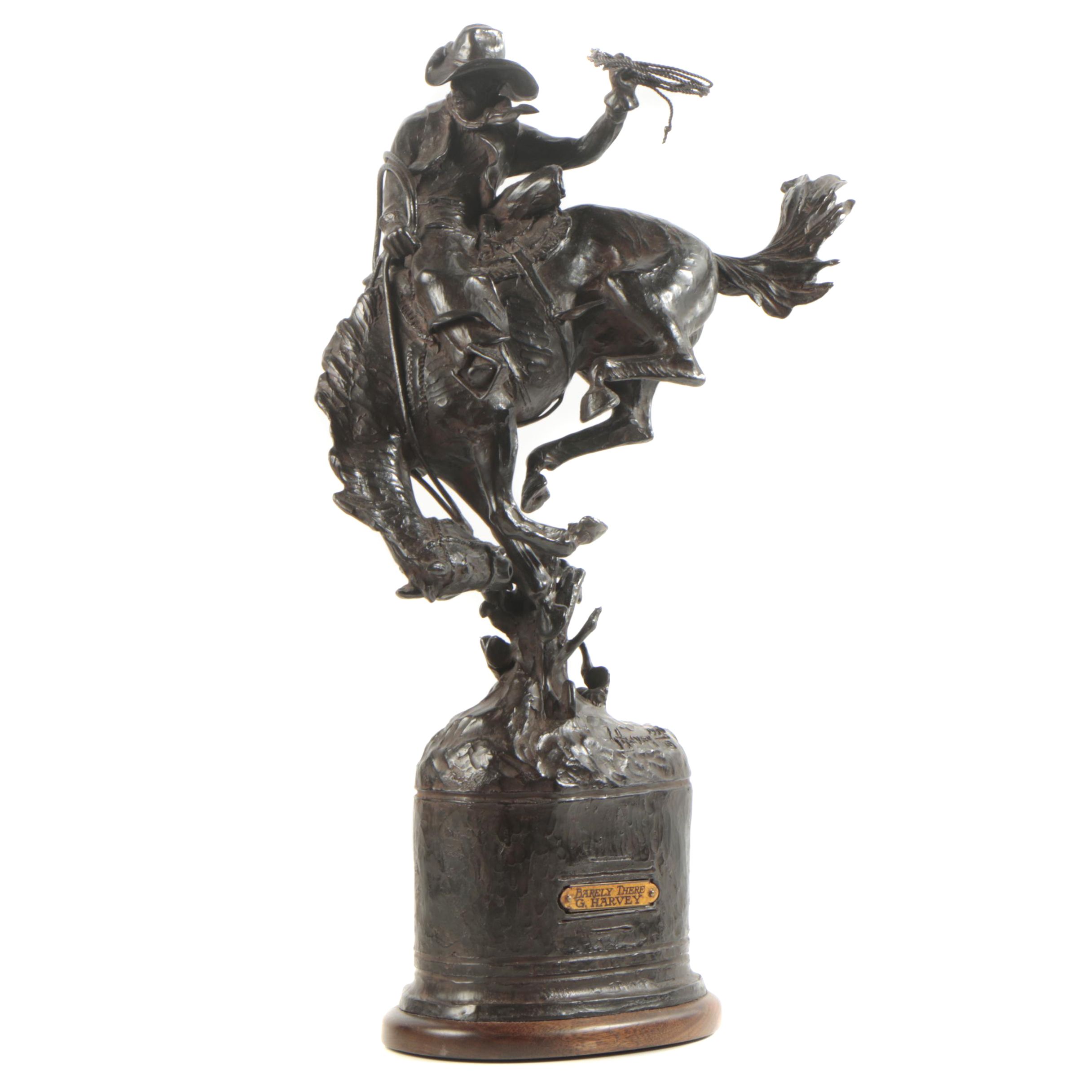 1990 Limited Edition Bronze Recast Sculpture After G. Harvey "Barely There"