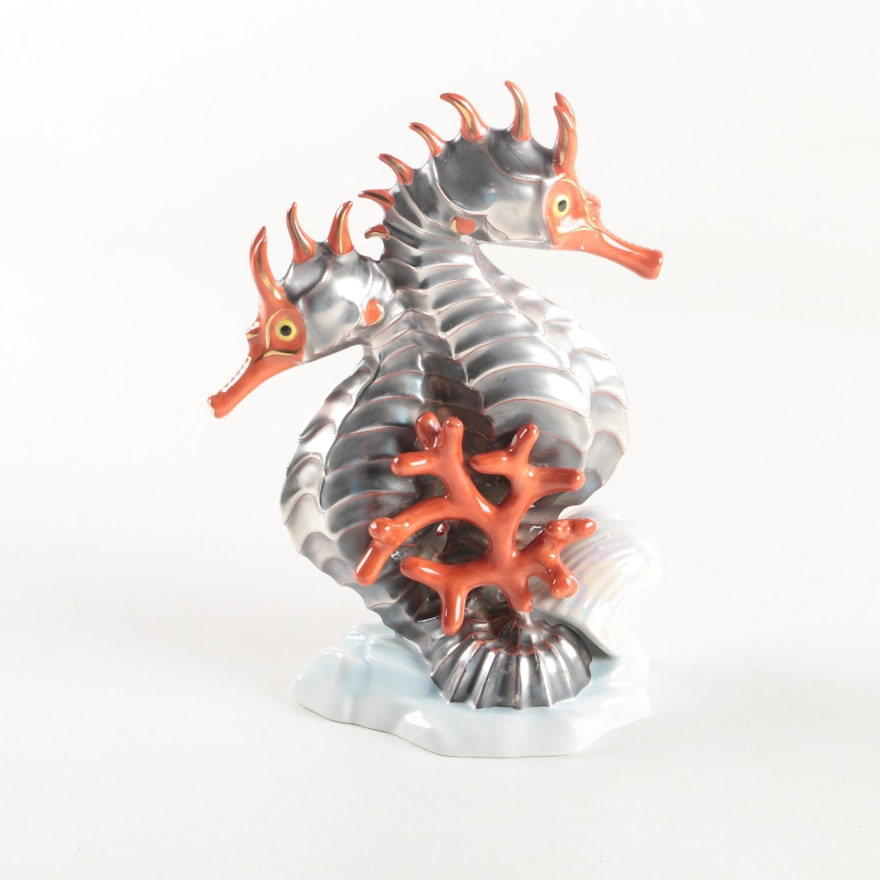 Herend Seahorse Figurine