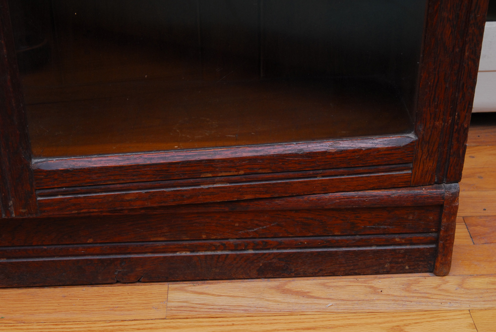 Antique Eastlake Oak Display Cabinet