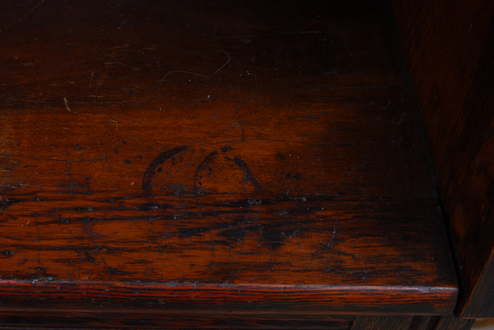 Antique Eastlake Oak Display Cabinet