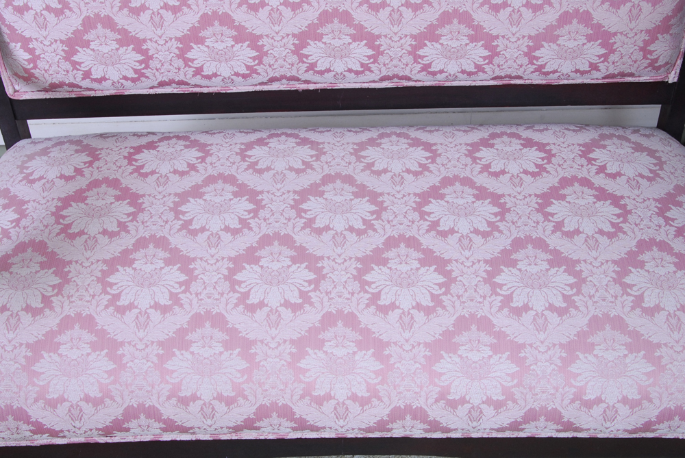 Vintage Mahogany Finish Settee