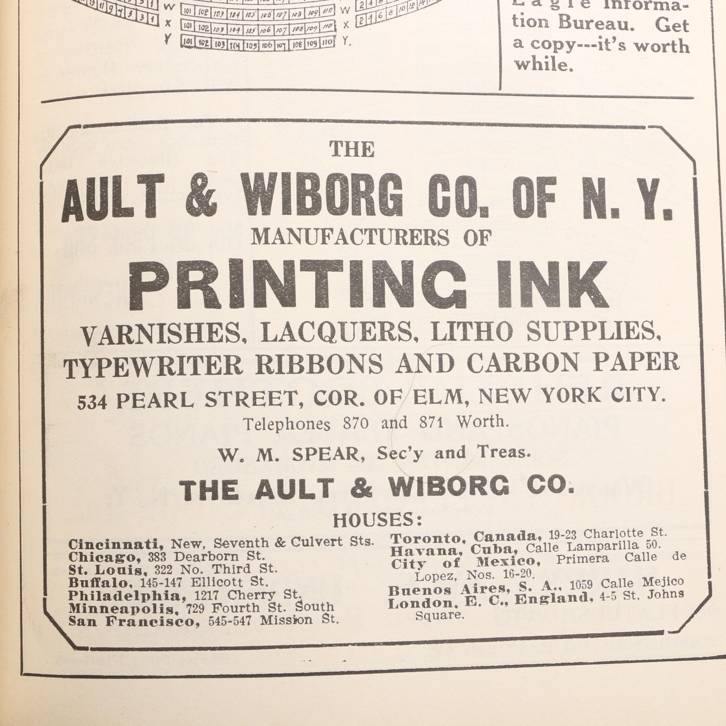 1913 "Brooklyn Daily Eagle Almanac" With Map of Queens, NY