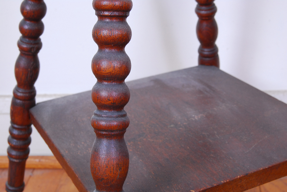 Spool Turned Accent Table