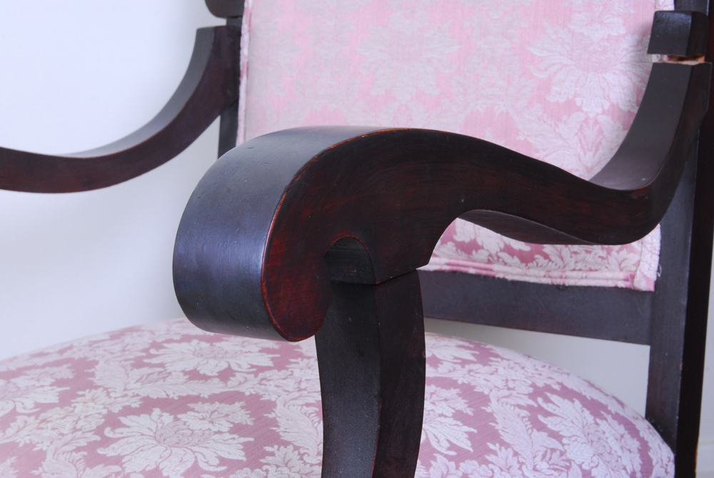 Vintage Mahogany Finish Platform Rocker