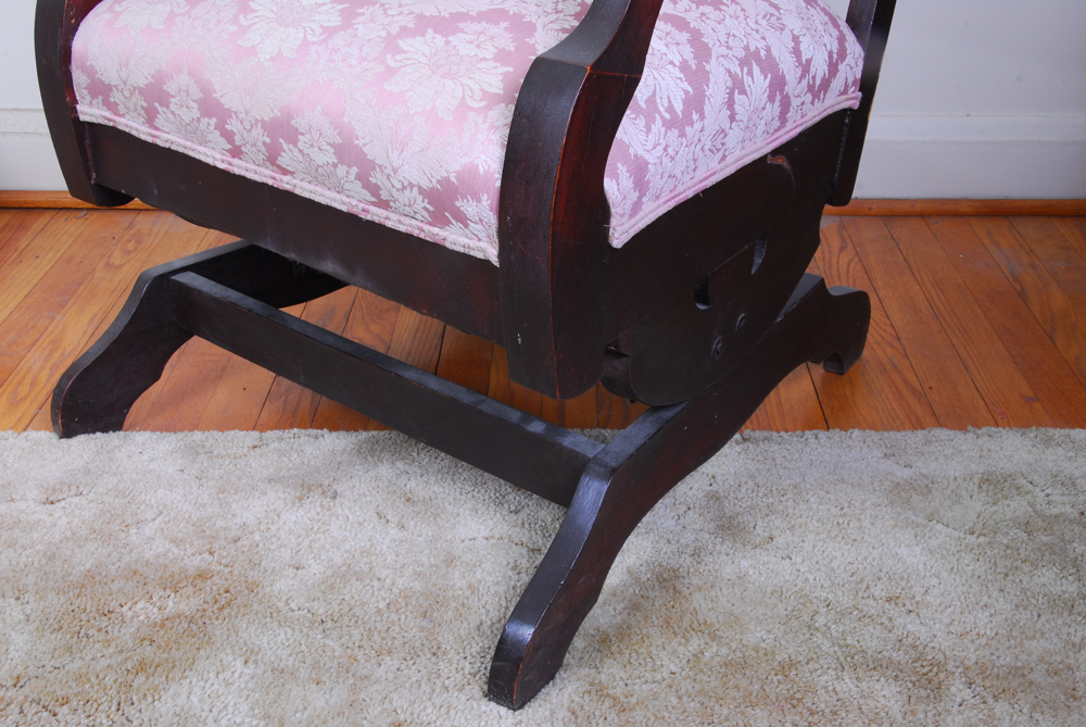 Vintage Mahogany Finish Platform Rocker