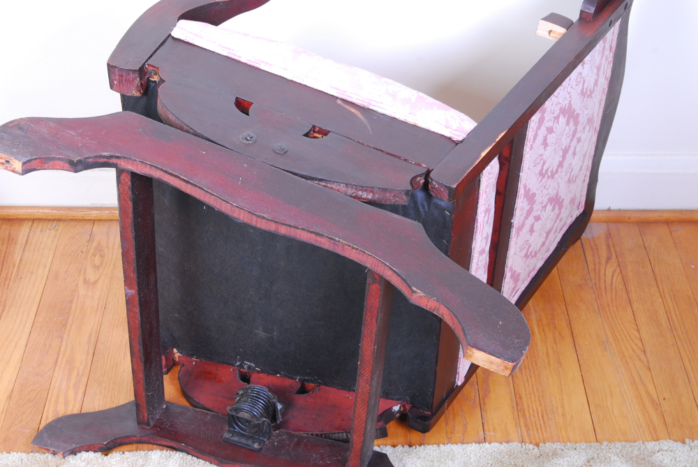 Vintage Mahogany Finish Platform Rocker