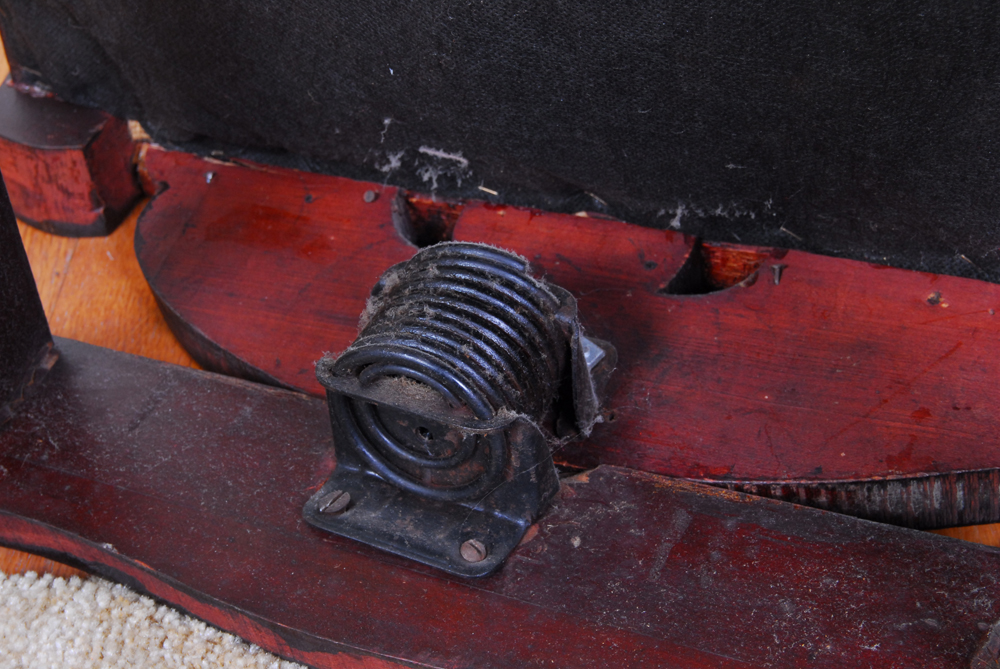 Vintage Mahogany Finish Platform Rocker
