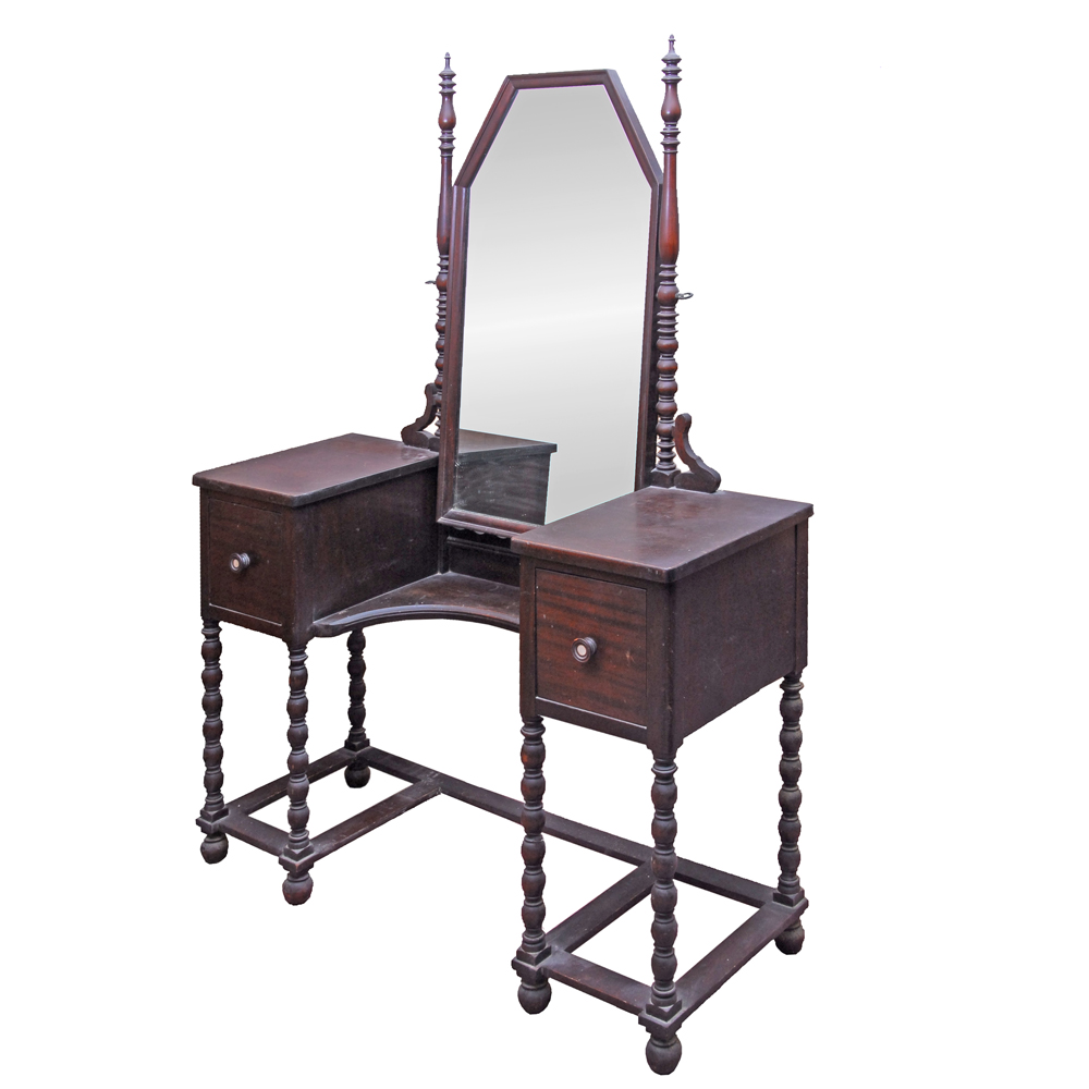 Vintage Mahogany Vanity