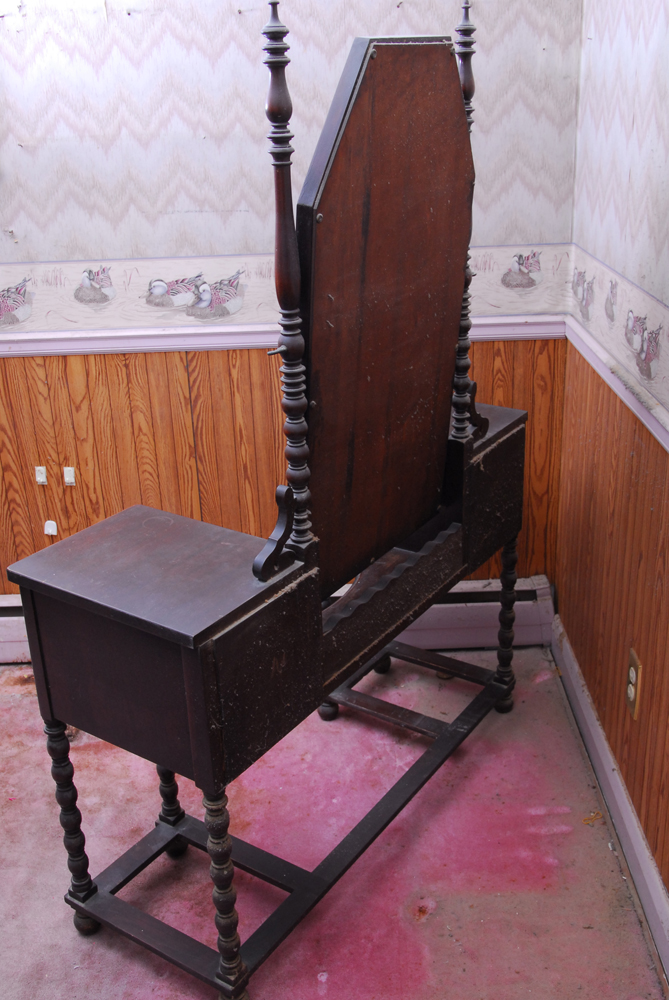 Vintage Mahogany Vanity
