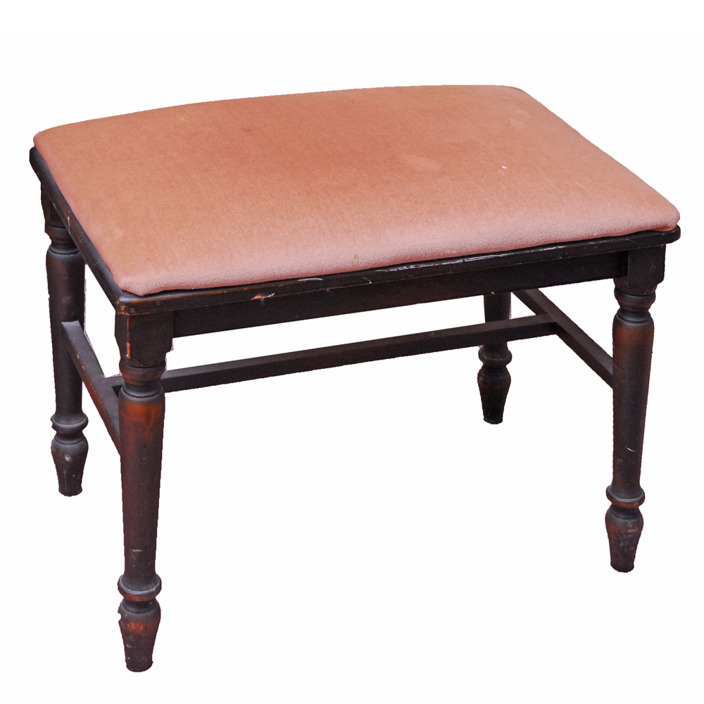 Vintage Upholstered Bench