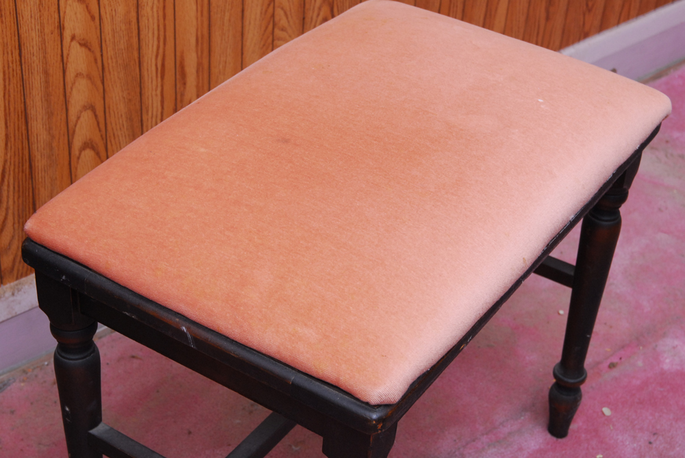 Vintage Upholstered Bench