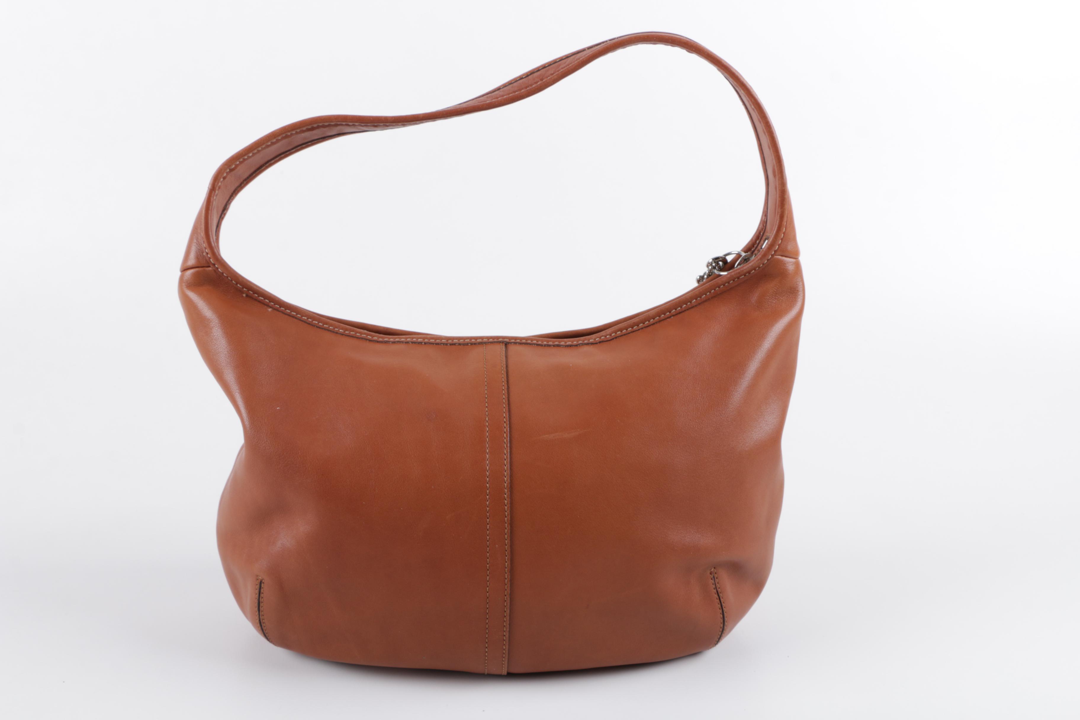 2002 Coach Ergo Whiskey Brown Leather Hobo Bag