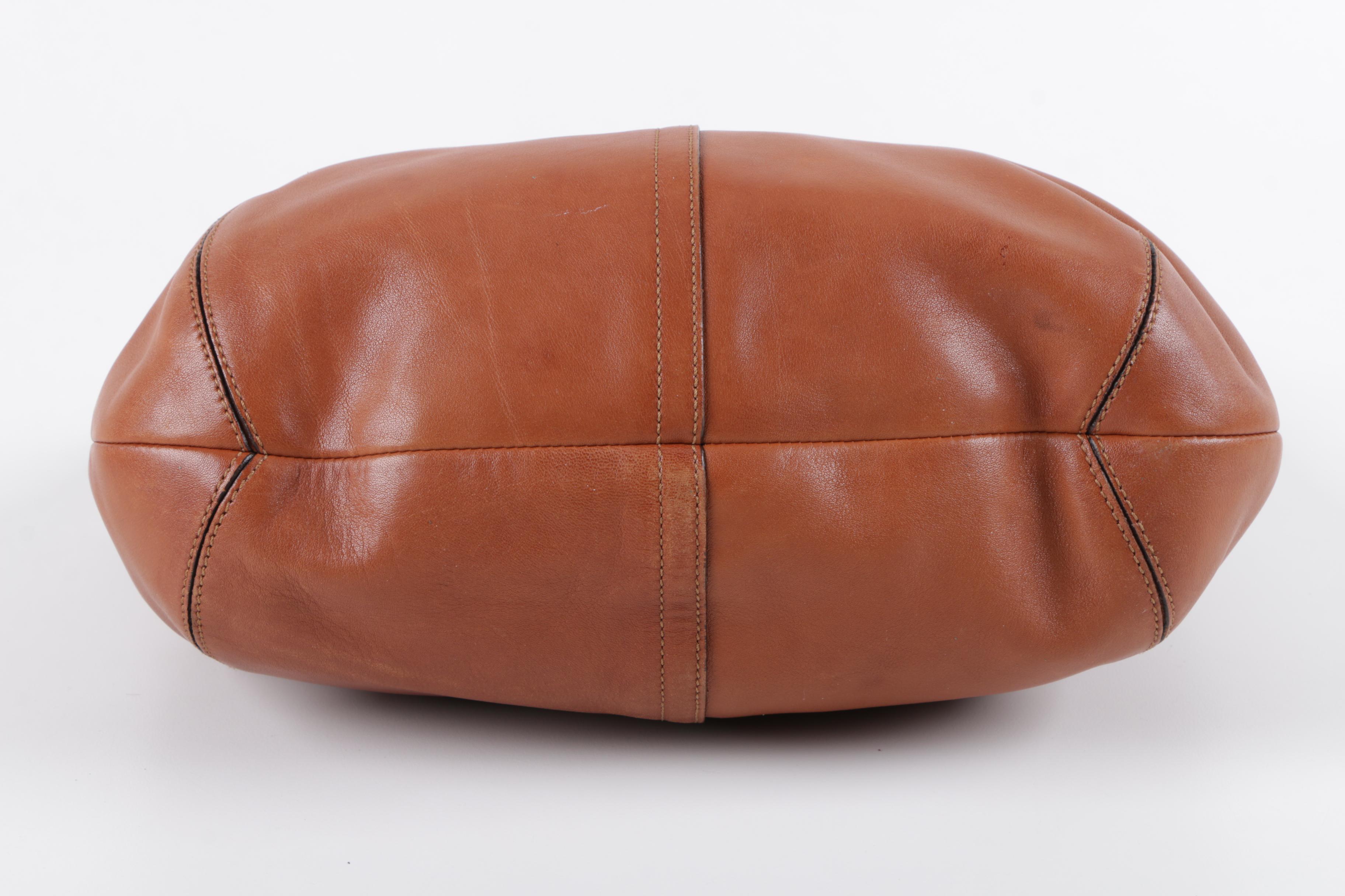 2002 Coach Ergo Whiskey Brown Leather Hobo Bag