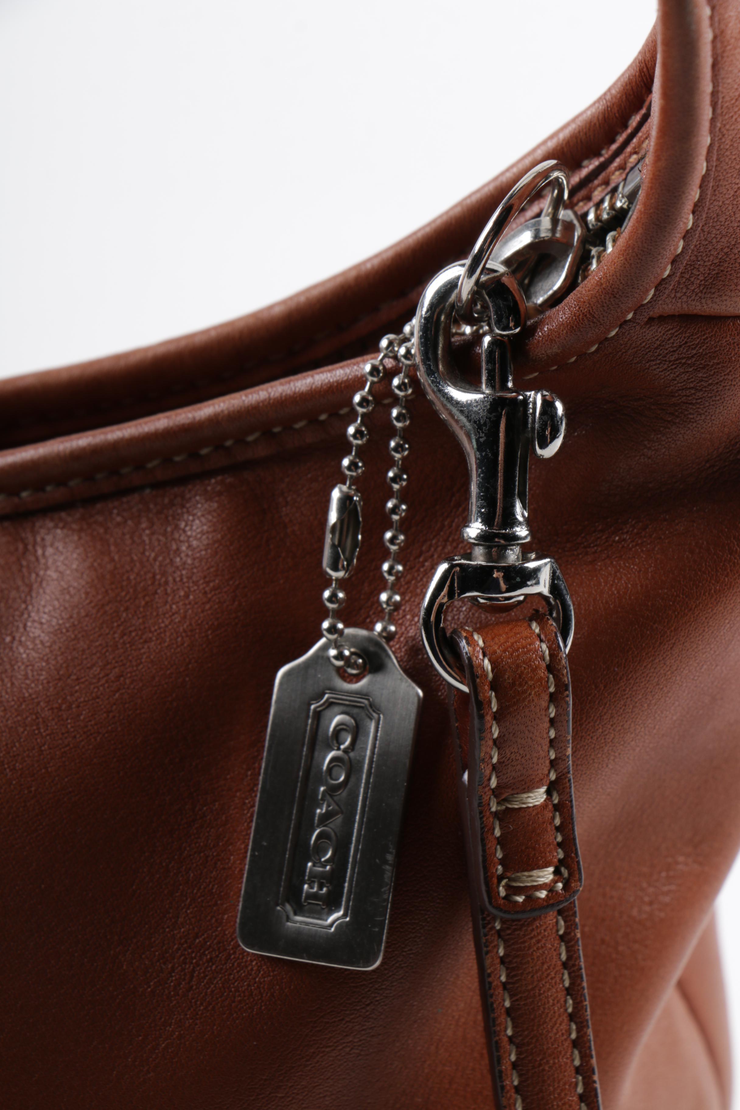 2002 Coach Ergo Whiskey Brown Leather Hobo Bag