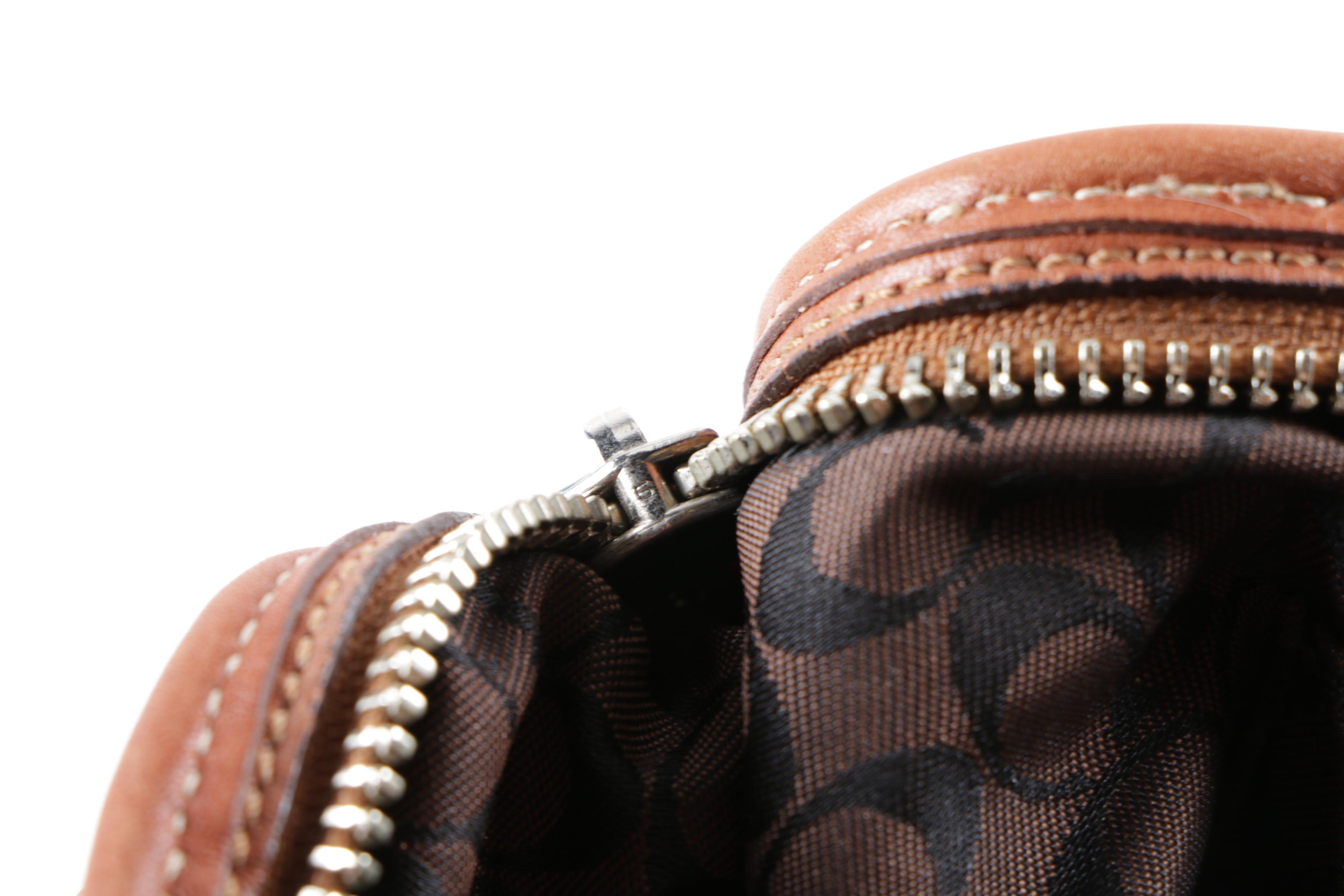 2002 Coach Ergo Whiskey Brown Leather Hobo Bag